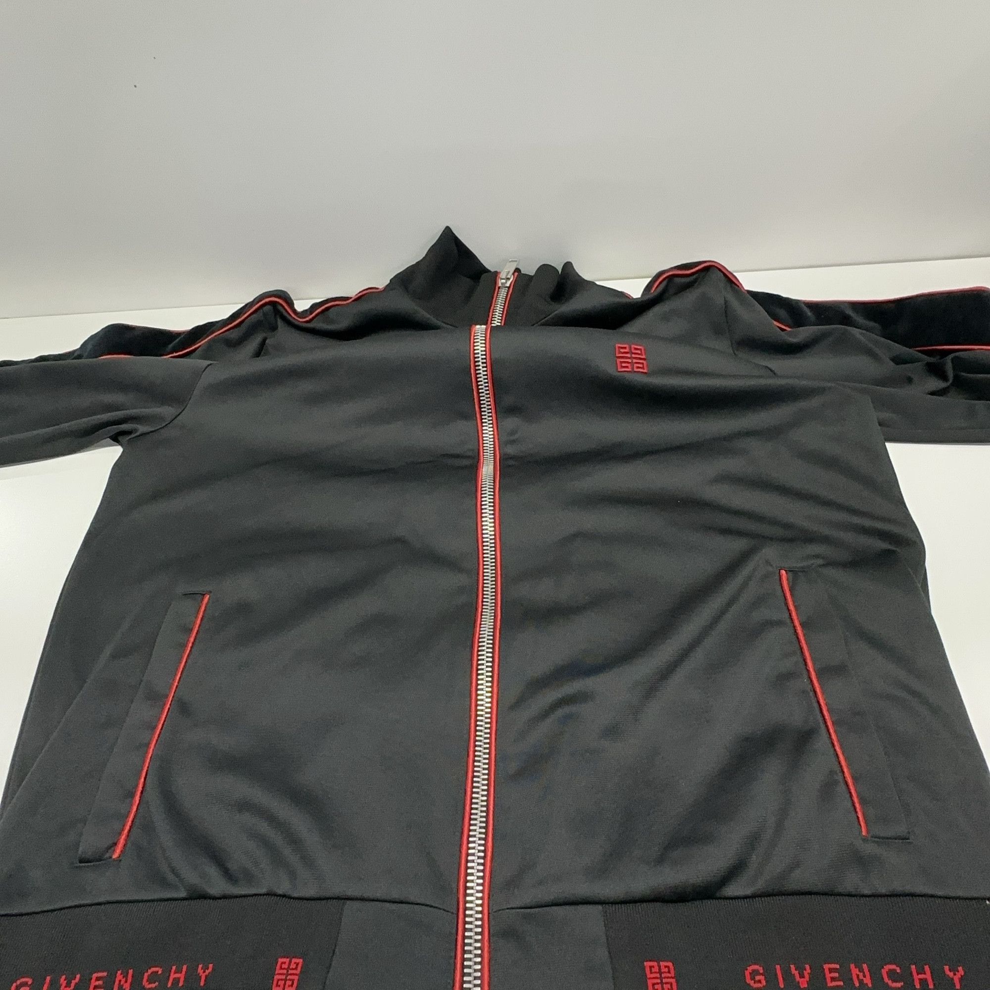 Givenchy Givenchy Red Logo Track Jacket Size XL Size US XL / EU 56 / 4 - 6 Thumbnail