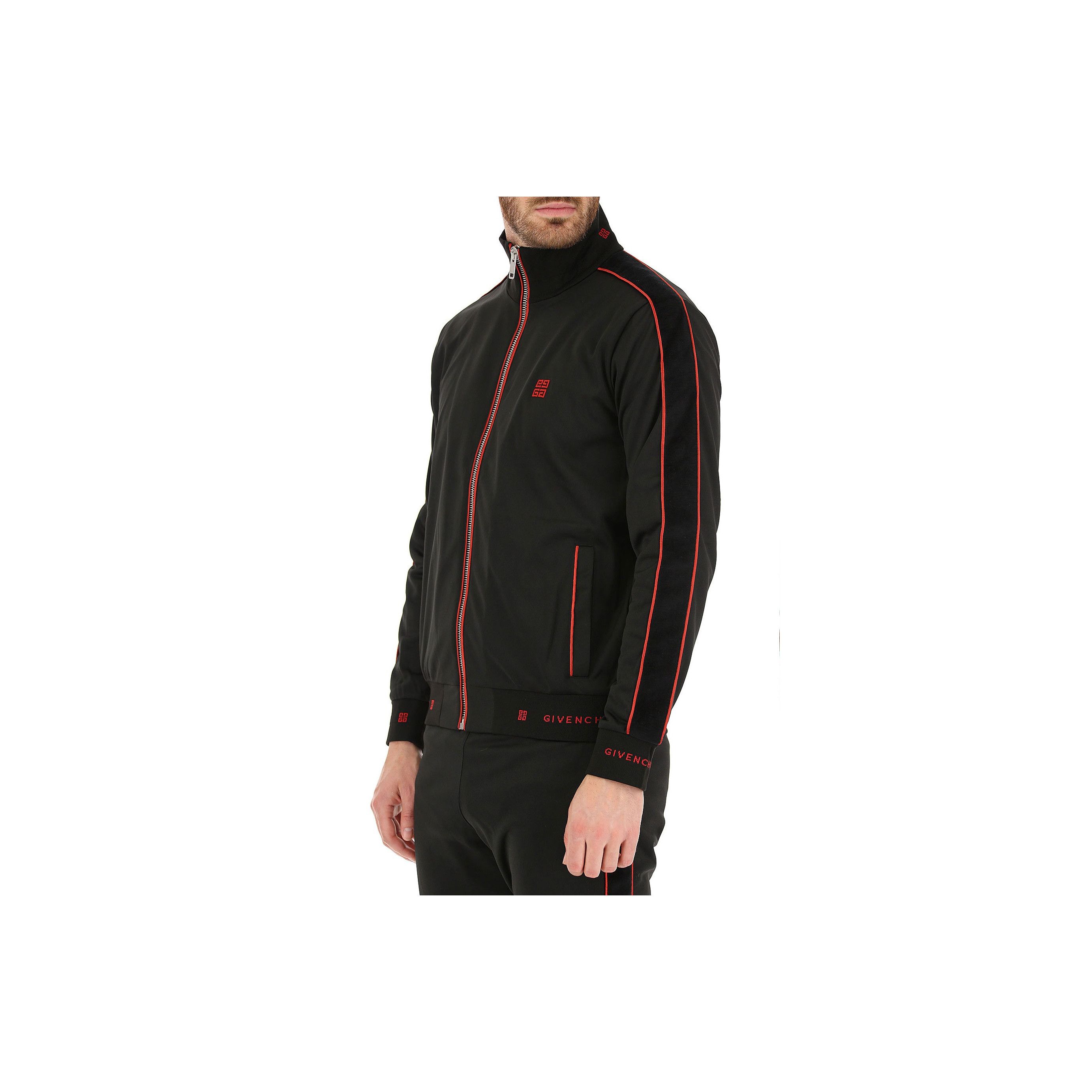 Givenchy Givenchy Red Logo Track Jacket Size XL Size US XL / EU 56 / 4 - 14 Thumbnail