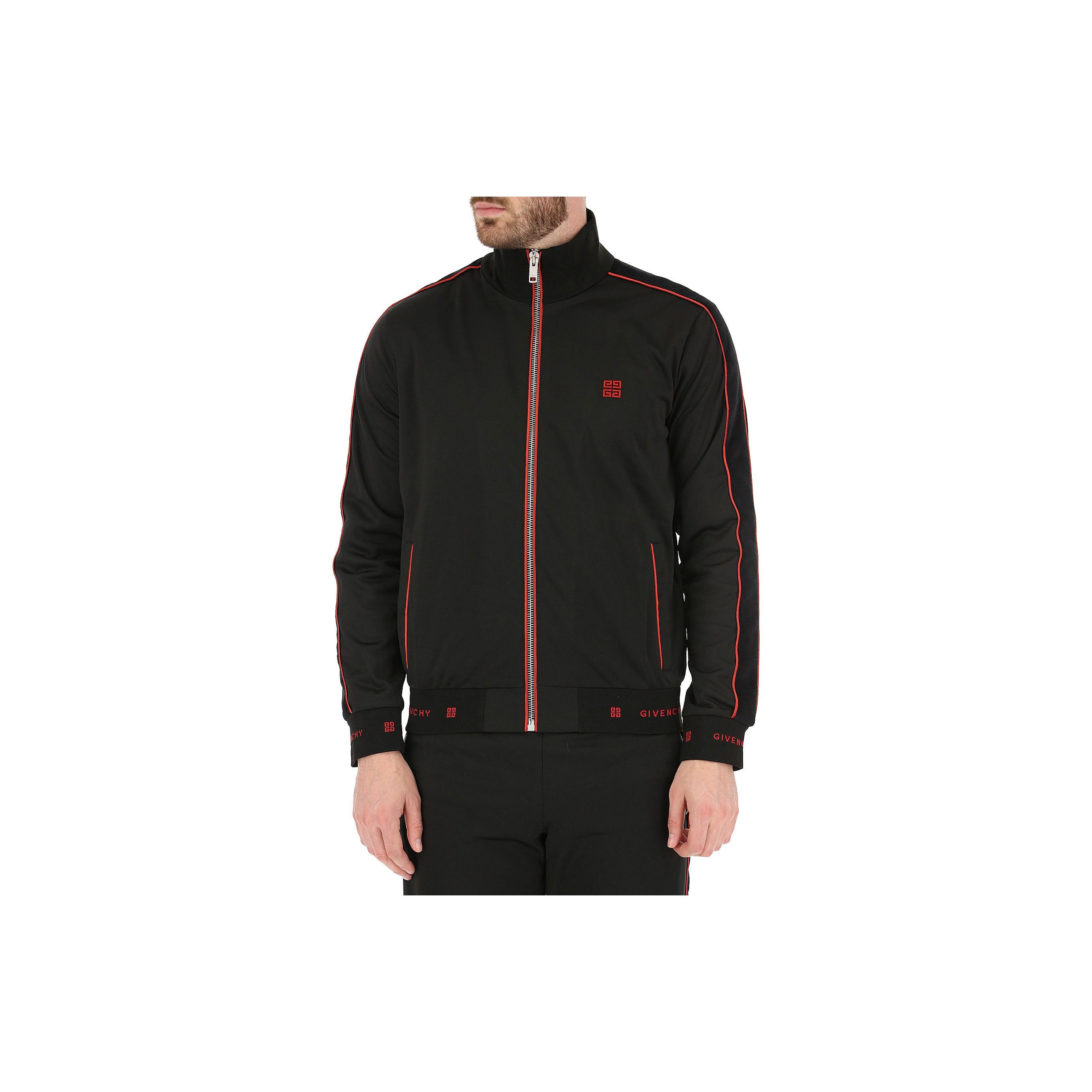 Givenchy Givenchy Red Logo Track Jacket Size XL Size US XL / EU 56 / 4 - 12 Thumbnail