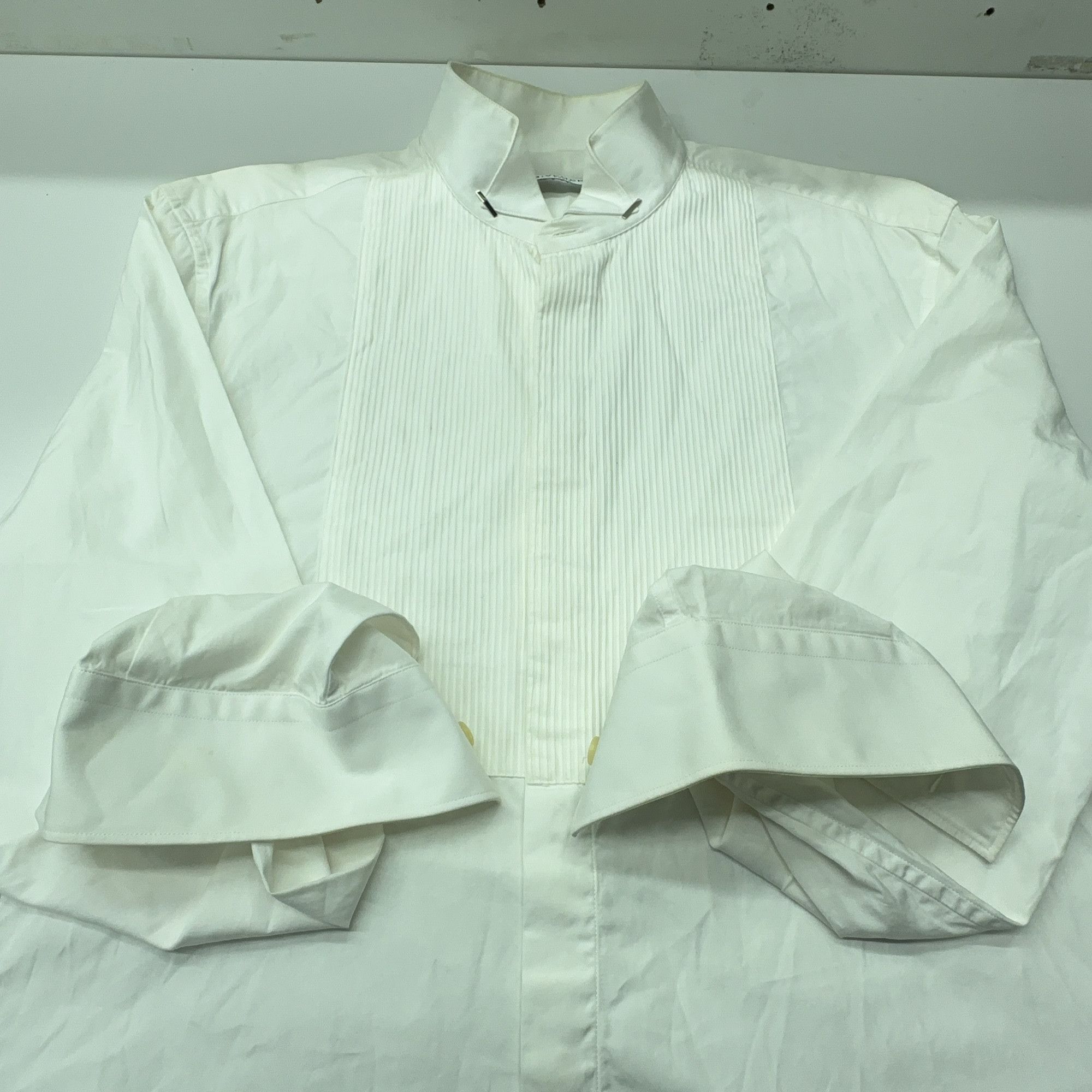 Givenchy Givenchy Pleated Bib White Shirt Size 40 Size US XXS / EU 40 - 9 Thumbnail