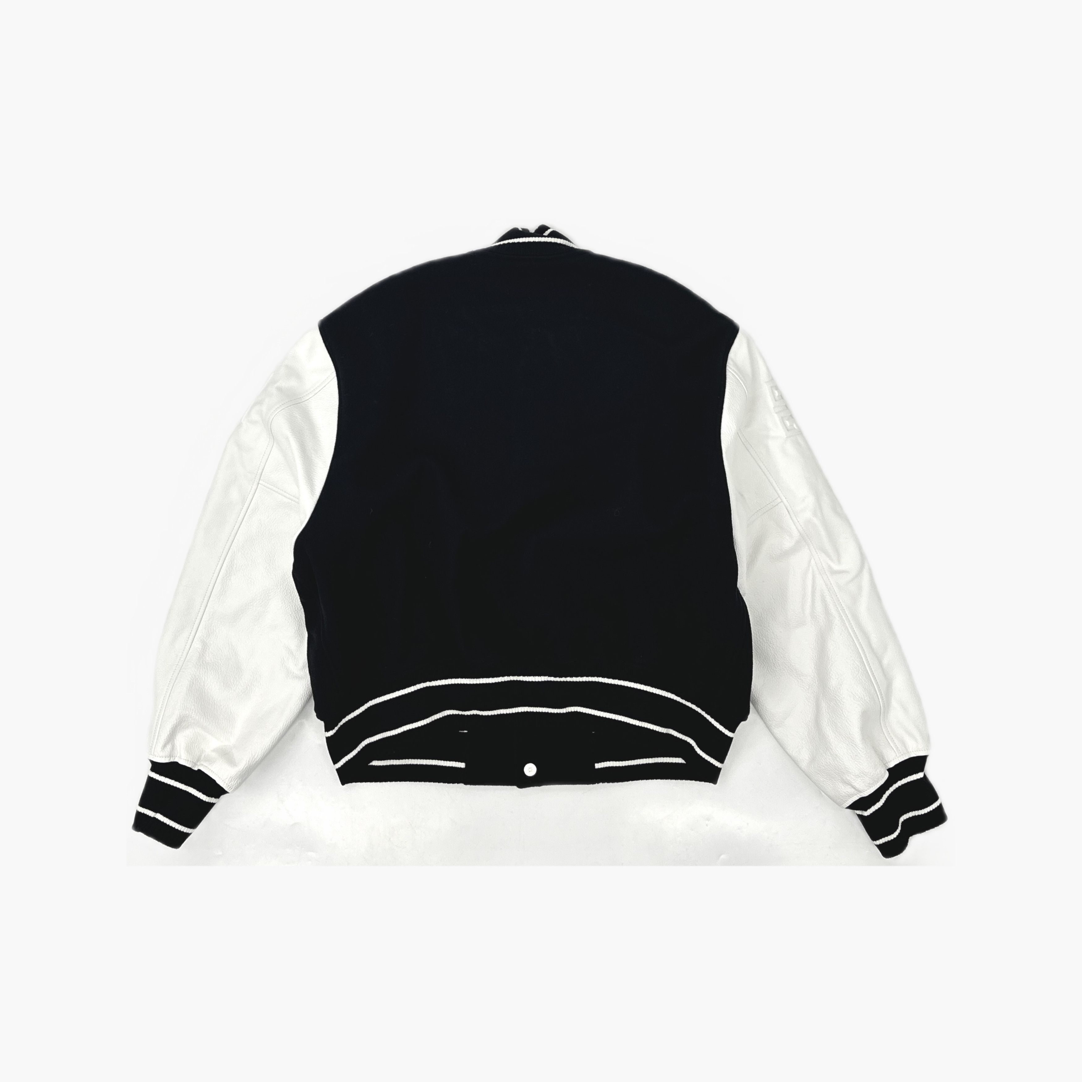 Givenchy Givenchy Logo Wool Leather Varsity Bomber Jacket Size 50 Size US M / EU 48-50 / 2 - 2 Thumbnail