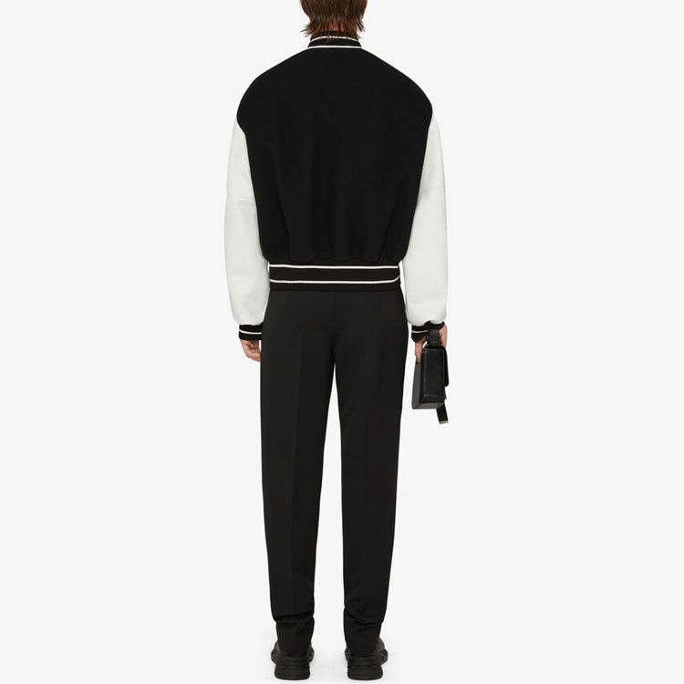 Givenchy Givenchy Logo Wool Leather Varsity Bomber Jacket Size 50 Size US M / EU 48-50 / 2 - 10 Thumbnail