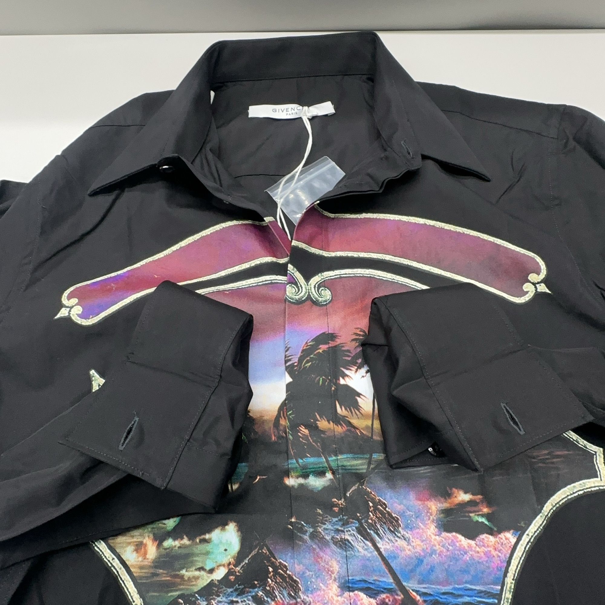 Givenchy Givenchy Palm Wave Print Shirt Size M Size US M / EU 48-50 / 2 - 14 Thumbnail
