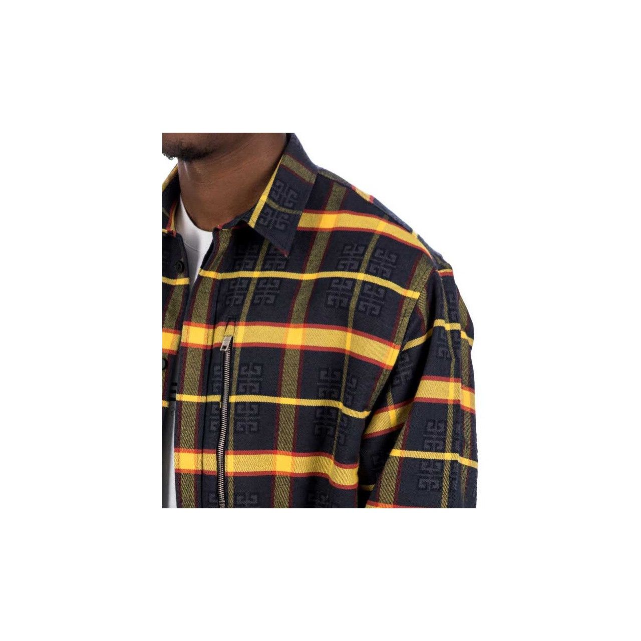 Givenchy Givenchy Plaid Zip Shirt Size L Size US XS / EU 42 / 0 - 11 Thumbnail