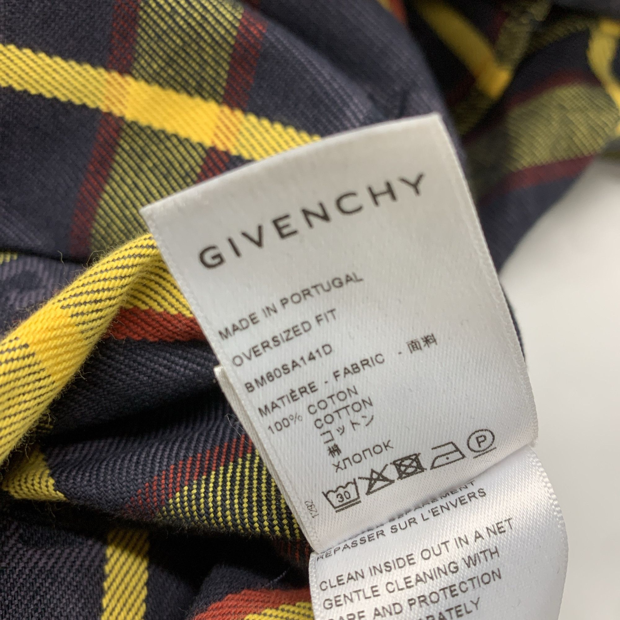 Givenchy Givenchy Plaid Zip Shirt Size L Size US XS / EU 42 / 0 - 3 Thumbnail