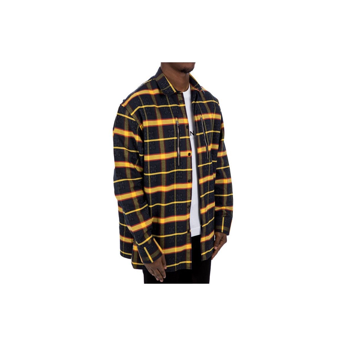 Givenchy Givenchy Plaid Zip Shirt Size L Size US XS / EU 42 / 0 - 10 Thumbnail