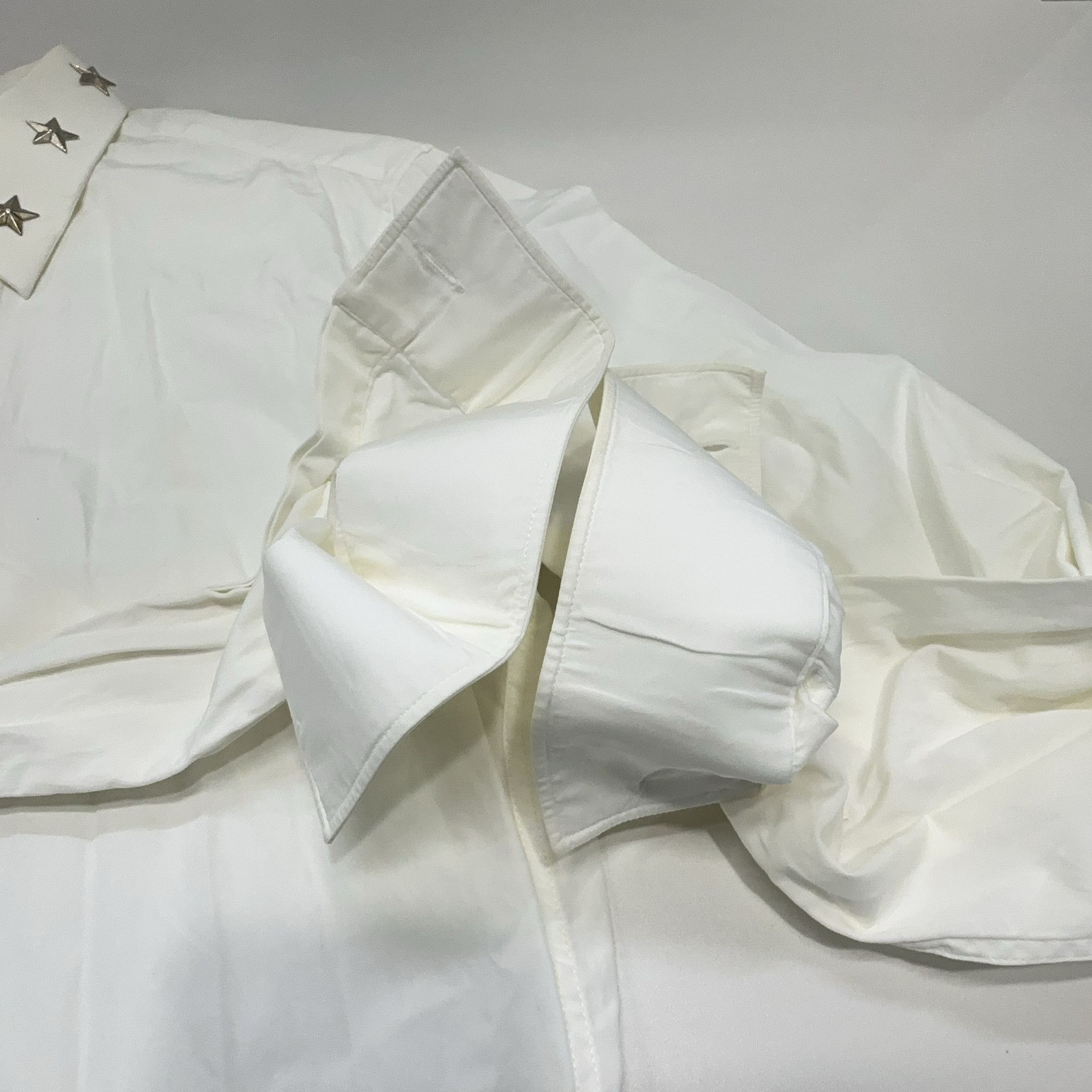 Givenchy Givenchy Star Collar Cotton Shirt Size M Size US M / EU 48-50 / 2 - 10 Thumbnail