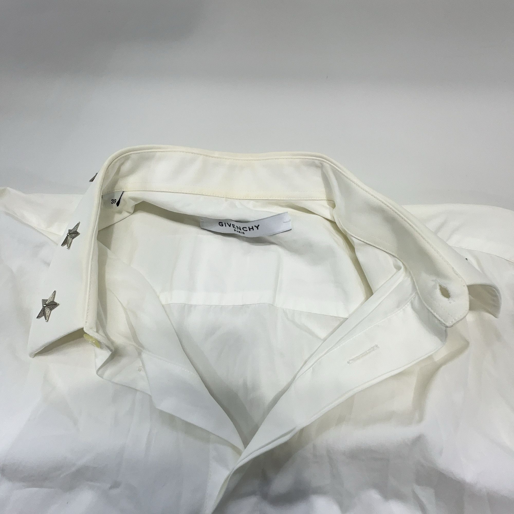 Givenchy Givenchy Star Collar Cotton Shirt Size M Size US M / EU 48-50 / 2 - 5 Thumbnail