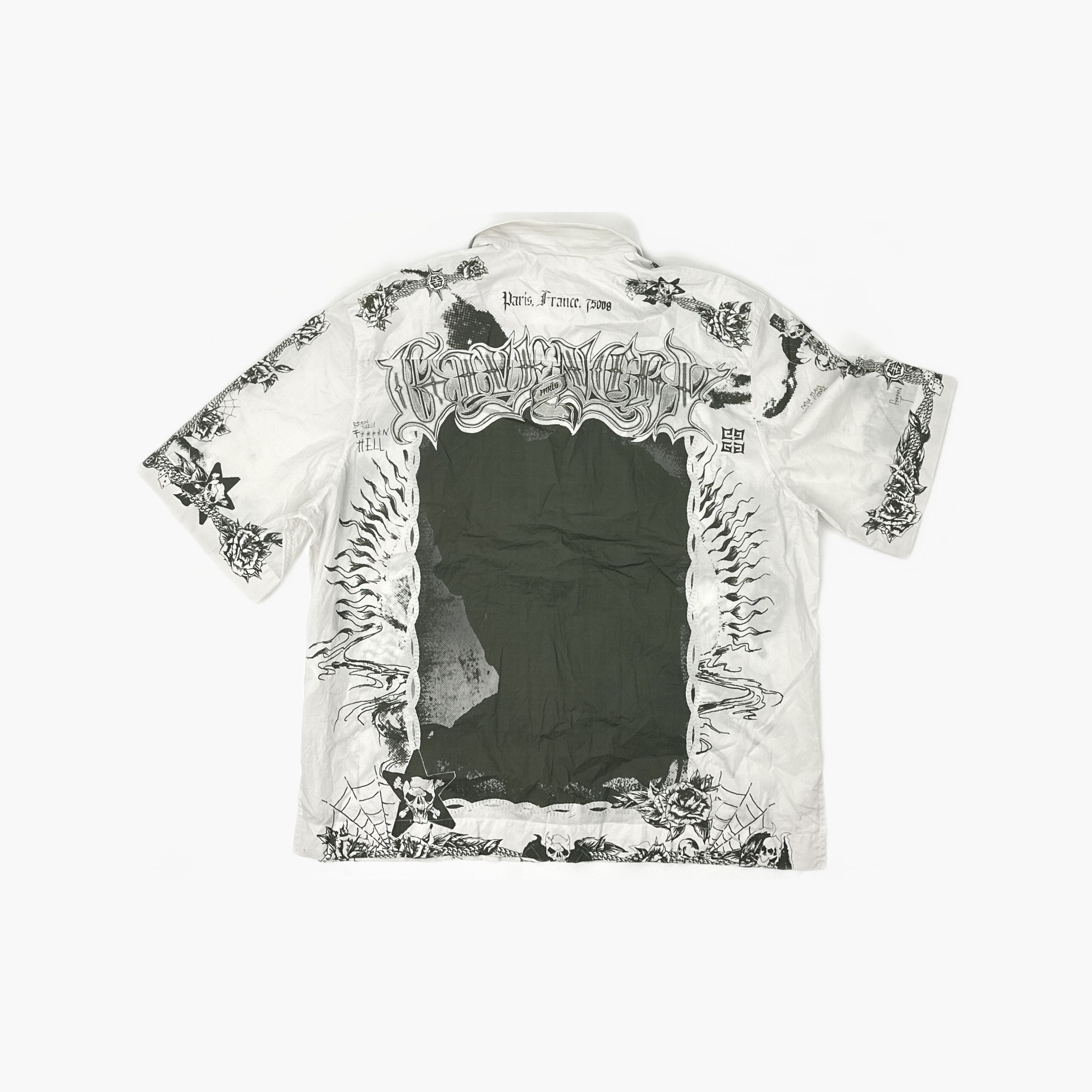Givenchy Givenchy Graphic Print Zip-Up Shirt Size L Size US L / EU 52-54 / 3 - 2 Thumbnail