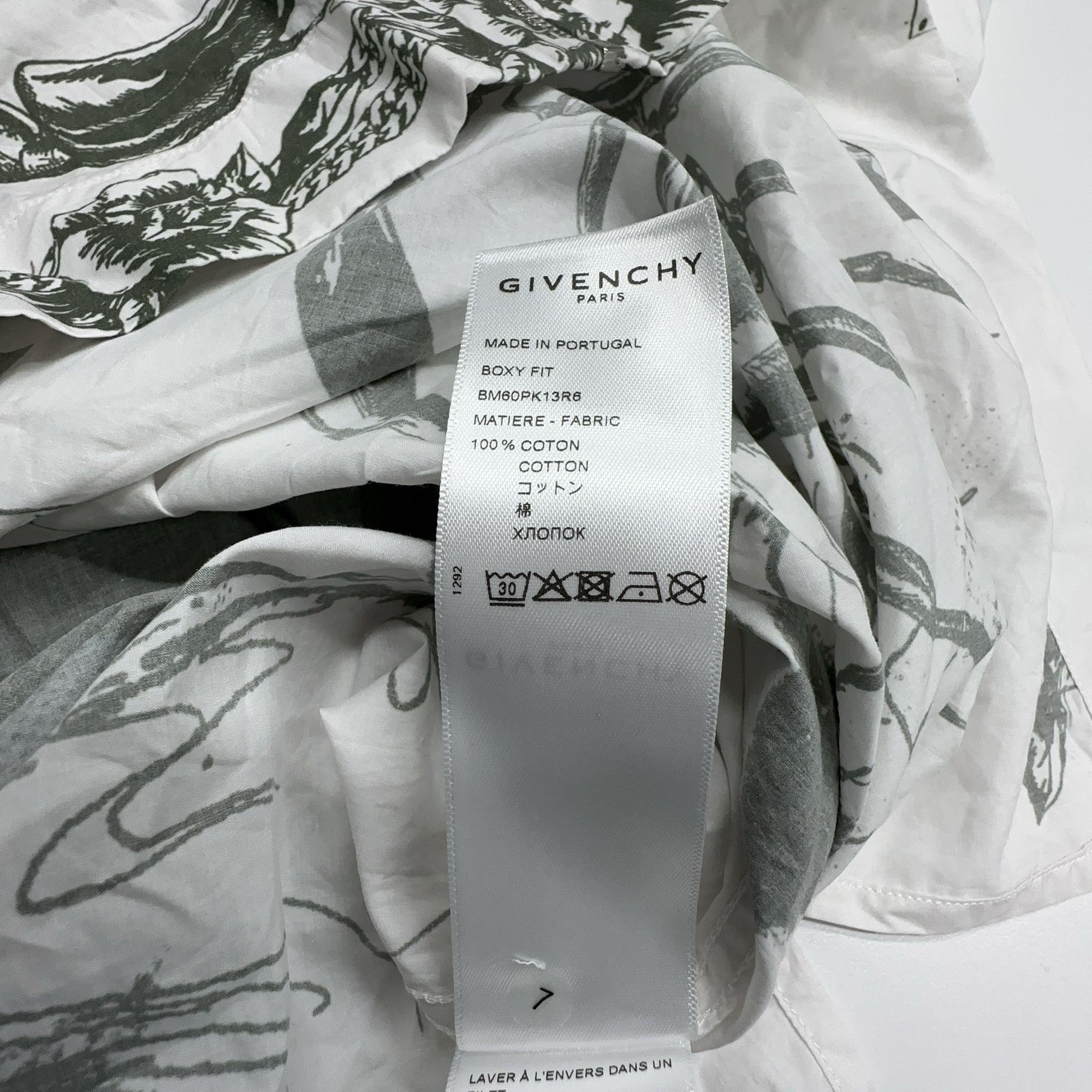 Givenchy Givenchy Graphic Print Zip-Up Shirt Size L Size US L / EU 52-54 / 3 - 5 Thumbnail
