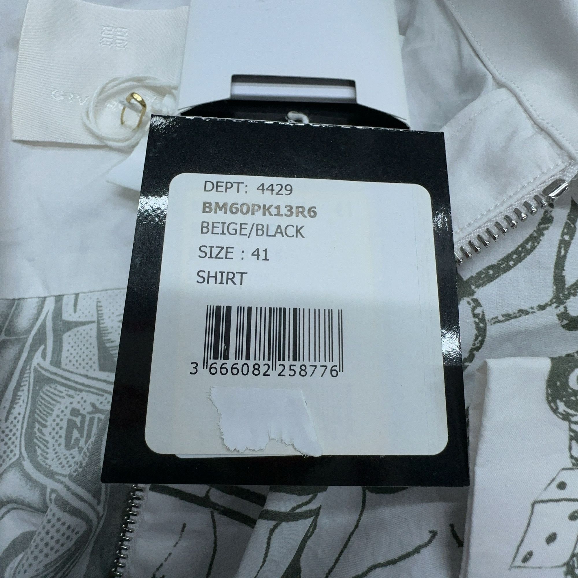 Givenchy Givenchy Graphic Print Zip-Up Shirt Size L Size US L / EU 52-54 / 3 - 4 Thumbnail