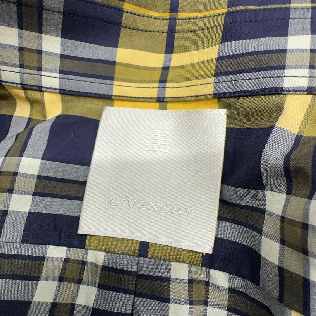 Givenchy Givenchy Yellow Plaid Short Sleeve Shirt Size 38 Size US S / EU 44-46 / 1 - 3 Thumbnail