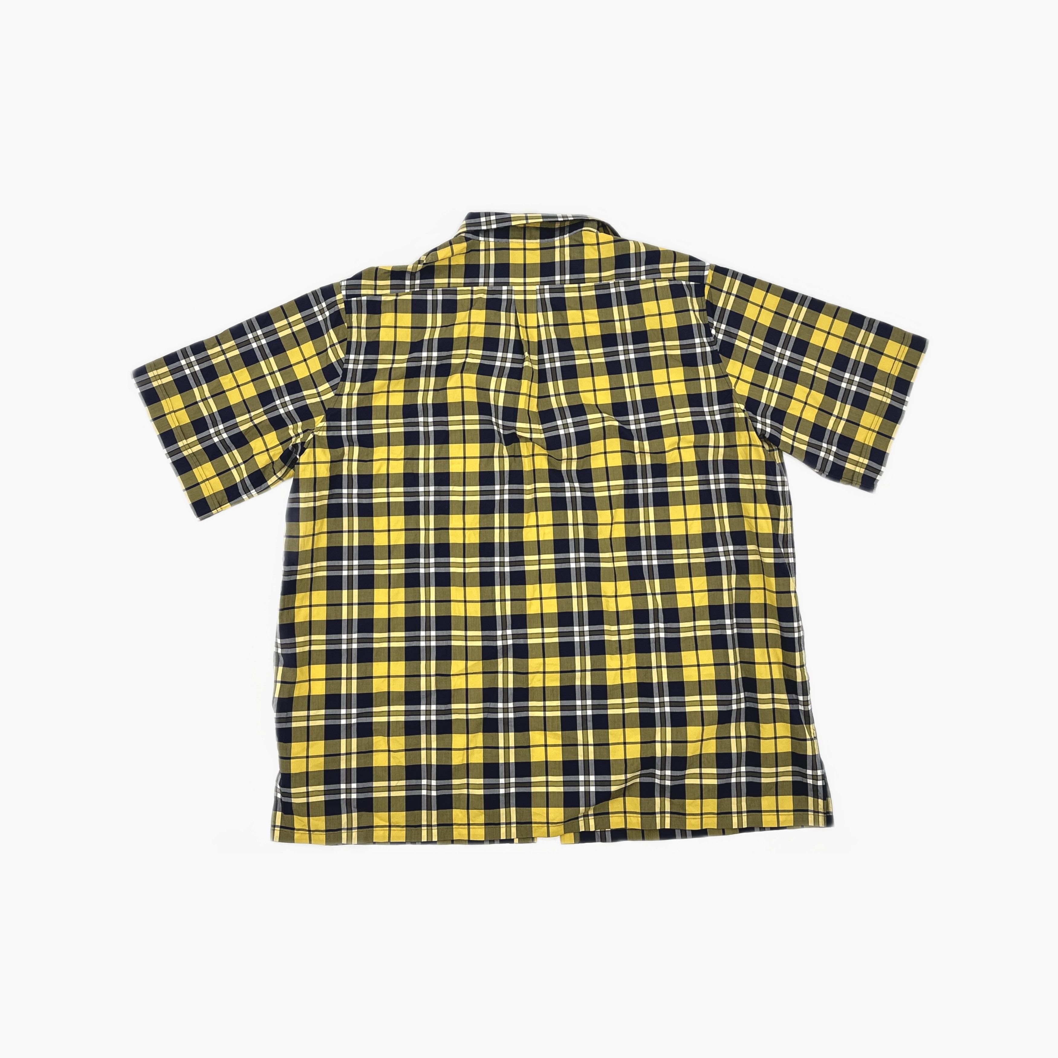 Givenchy Givenchy Yellow Plaid Short Sleeve Shirt Size 38 Size US S / EU 44-46 / 1 - 2 Thumbnail