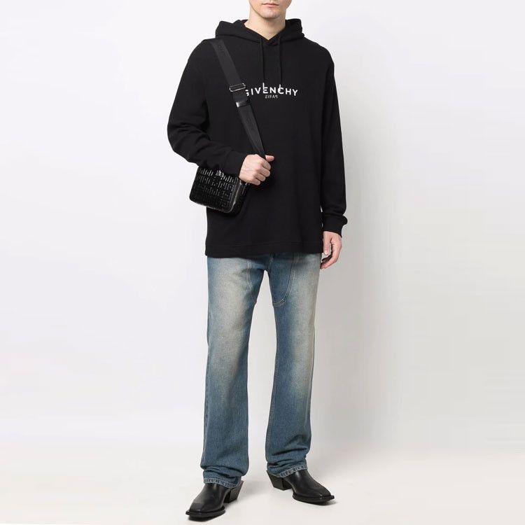 Givenchy Givenchy Waffle Knit Logo Hoodie Size M Size US M / EU 48-50 / 2 - 11 Thumbnail