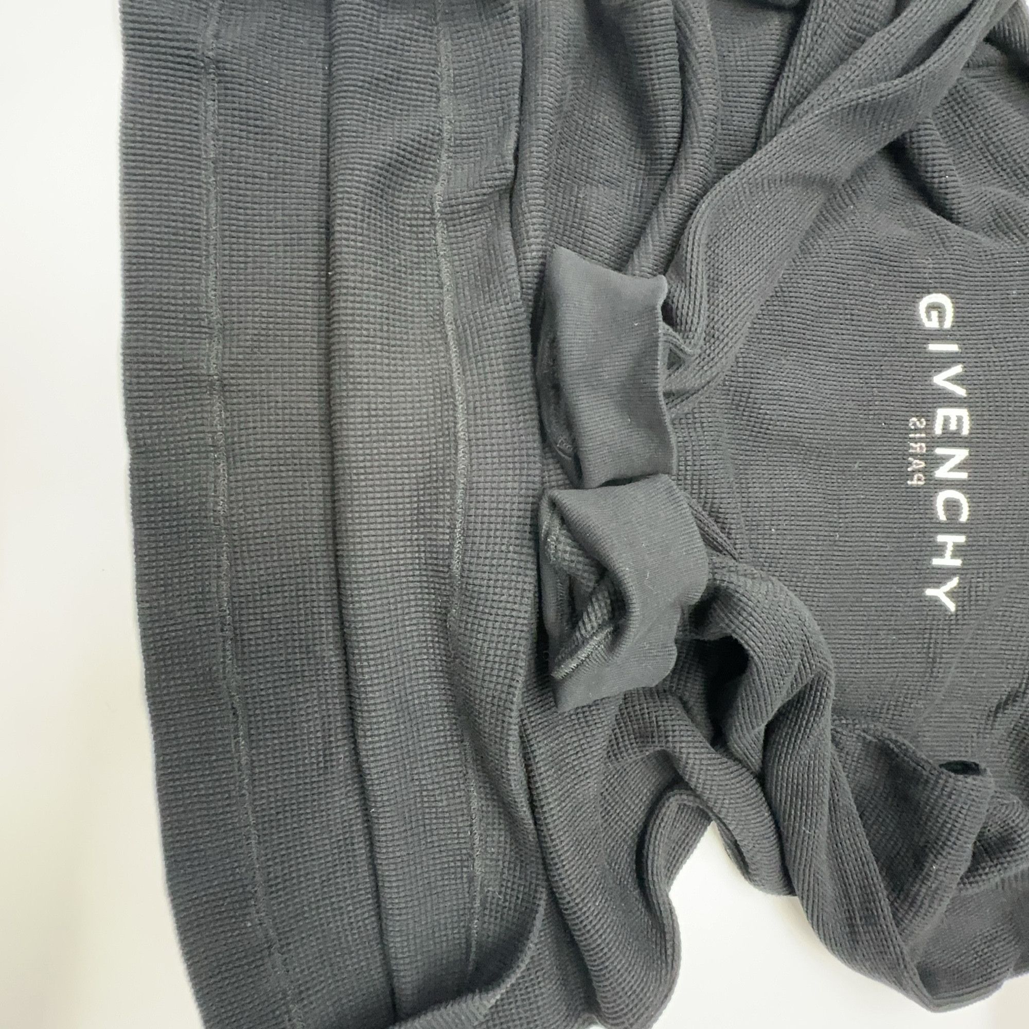 Givenchy Givenchy Waffle Knit Logo Hoodie Size M Size US M / EU 48-50 / 2 - 7 Thumbnail