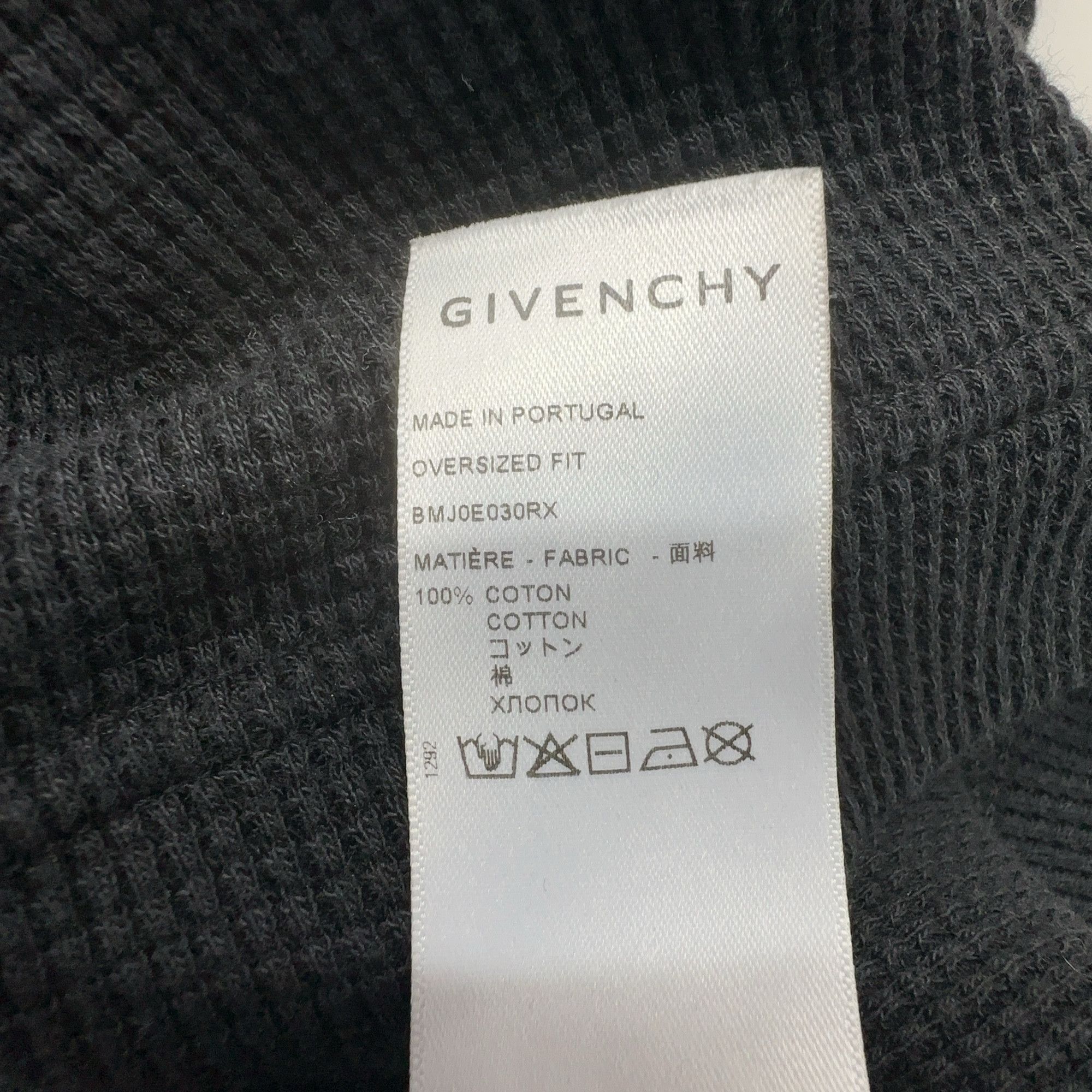 Givenchy Givenchy Waffle Knit Logo Hoodie Size M Size US M / EU 48-50 / 2 - 5 Thumbnail
