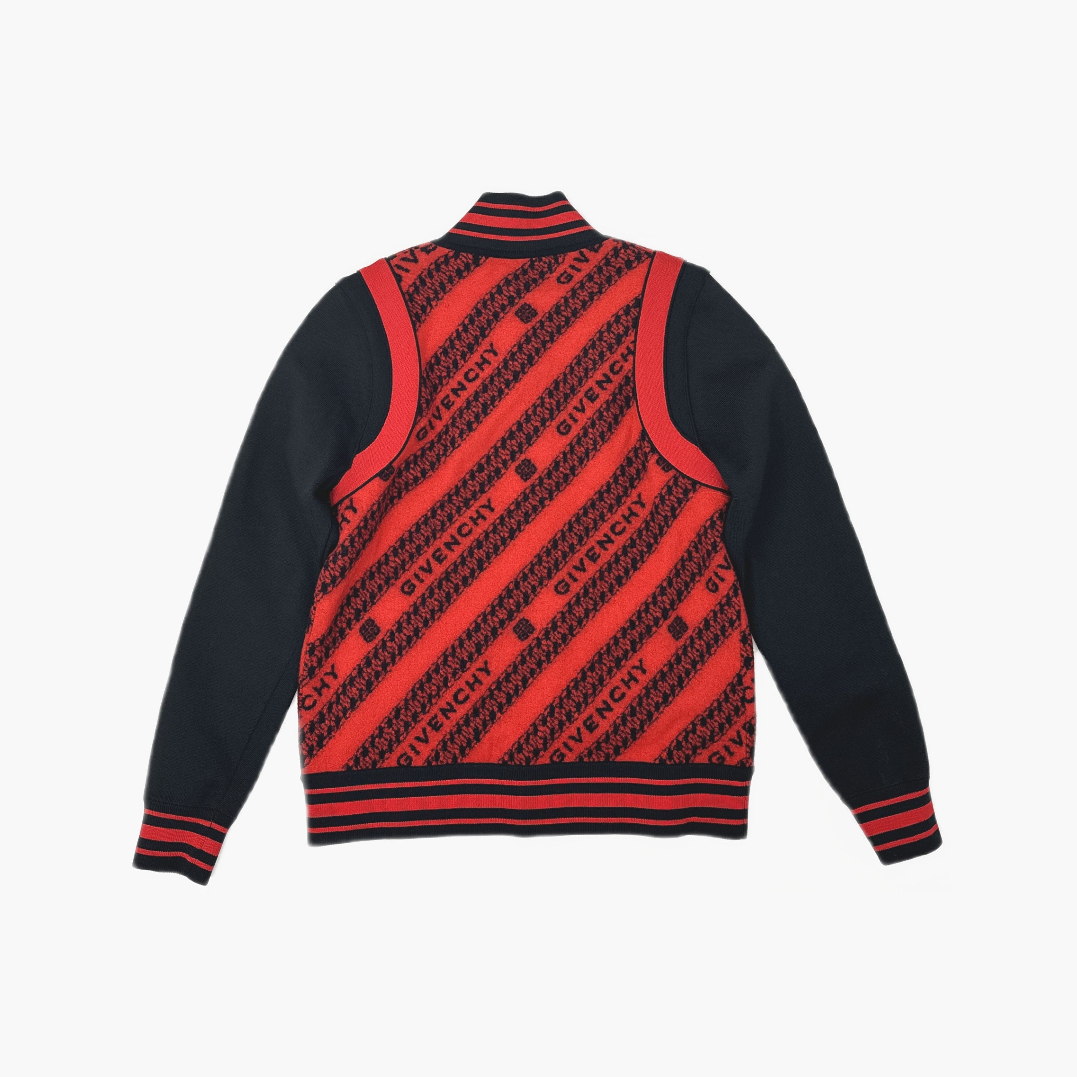 Givenchy Givenchy Logo Knit Bomber Jacket Size XL Size US XL / EU 56 / 4 - 2 Thumbnail