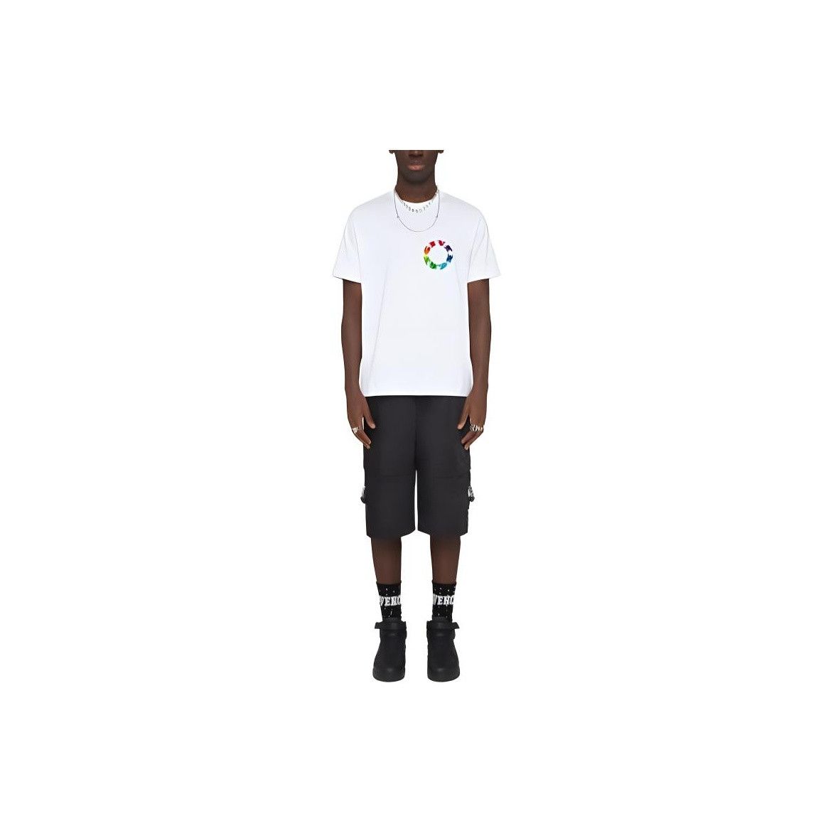 Givenchy Givenchy Rainbow Circle Logo T-Shirt Size XXL Size US XXL / EU 58 / 5 - 9 Thumbnail
