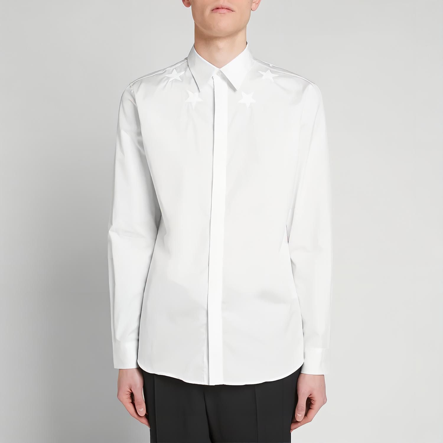 Givenchy Givenchy Star Embroidery Button Up Shirt Size 39 Size US M / EU 48-50 / 2 - 13 Thumbnail