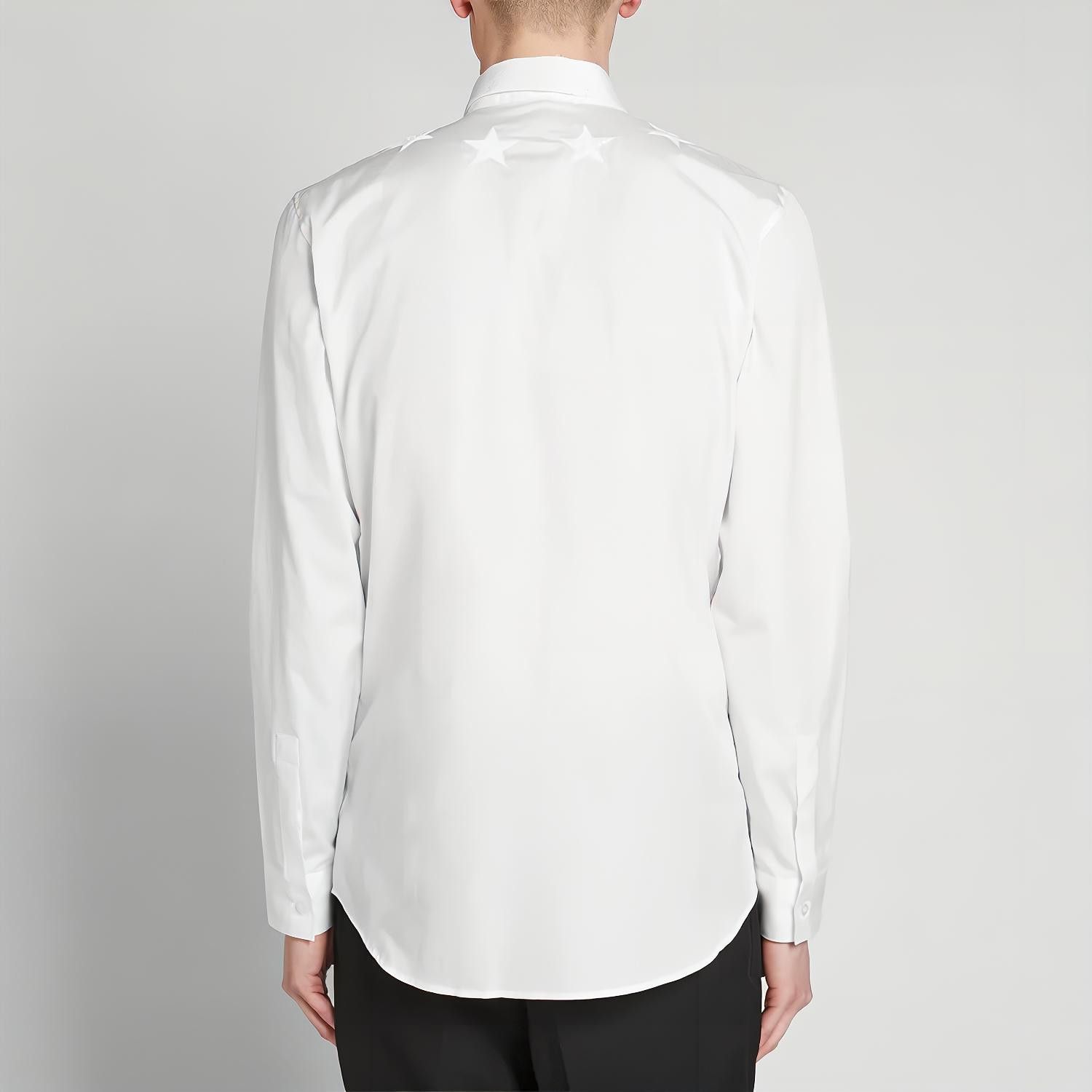 Givenchy Givenchy Star Embroidery Button Up Shirt Size 39 Size US M / EU 48-50 / 2 - 14 Thumbnail