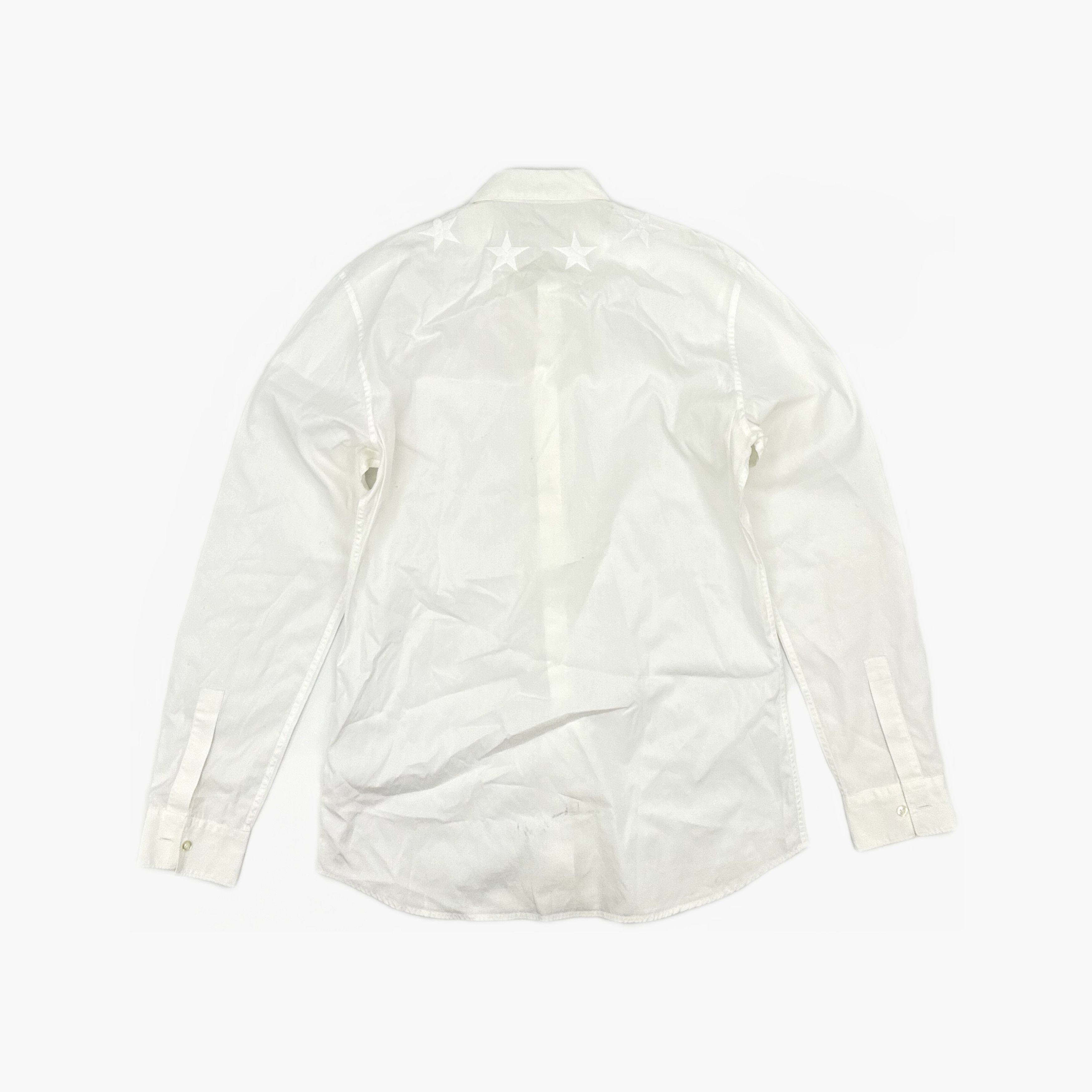 Givenchy Givenchy Star Embroidery Button Up Shirt Size 39 Size US M / EU 48-50 / 2 - 2 Thumbnail