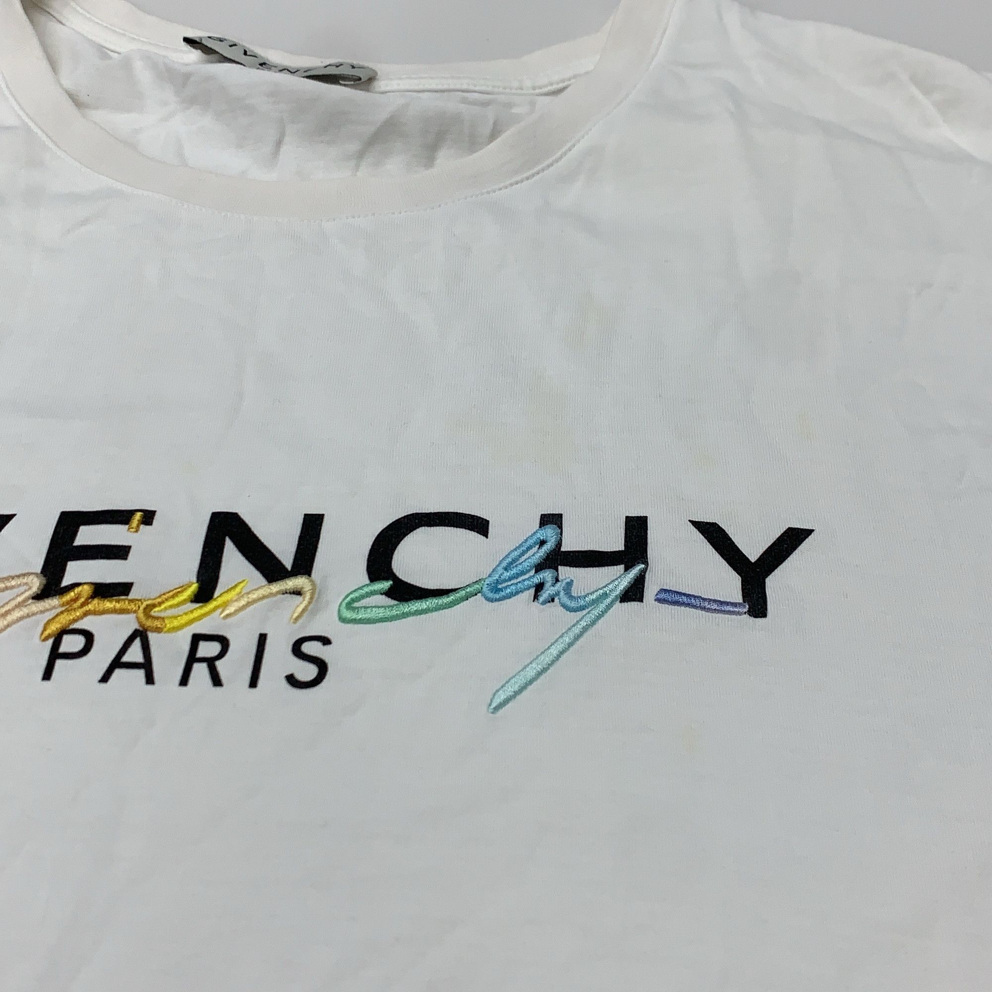 Givenchy Givenchy Embroidered Logo T-Shirt Size XXL Size US XXL / EU 58 / 5 - 7 Thumbnail