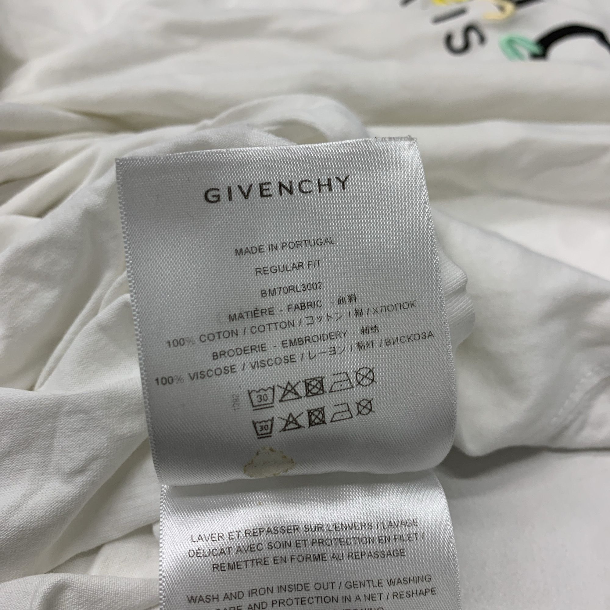 Givenchy Givenchy Embroidered Logo T-Shirt Size XXL Size US XXL / EU 58 / 5 - 4 Thumbnail