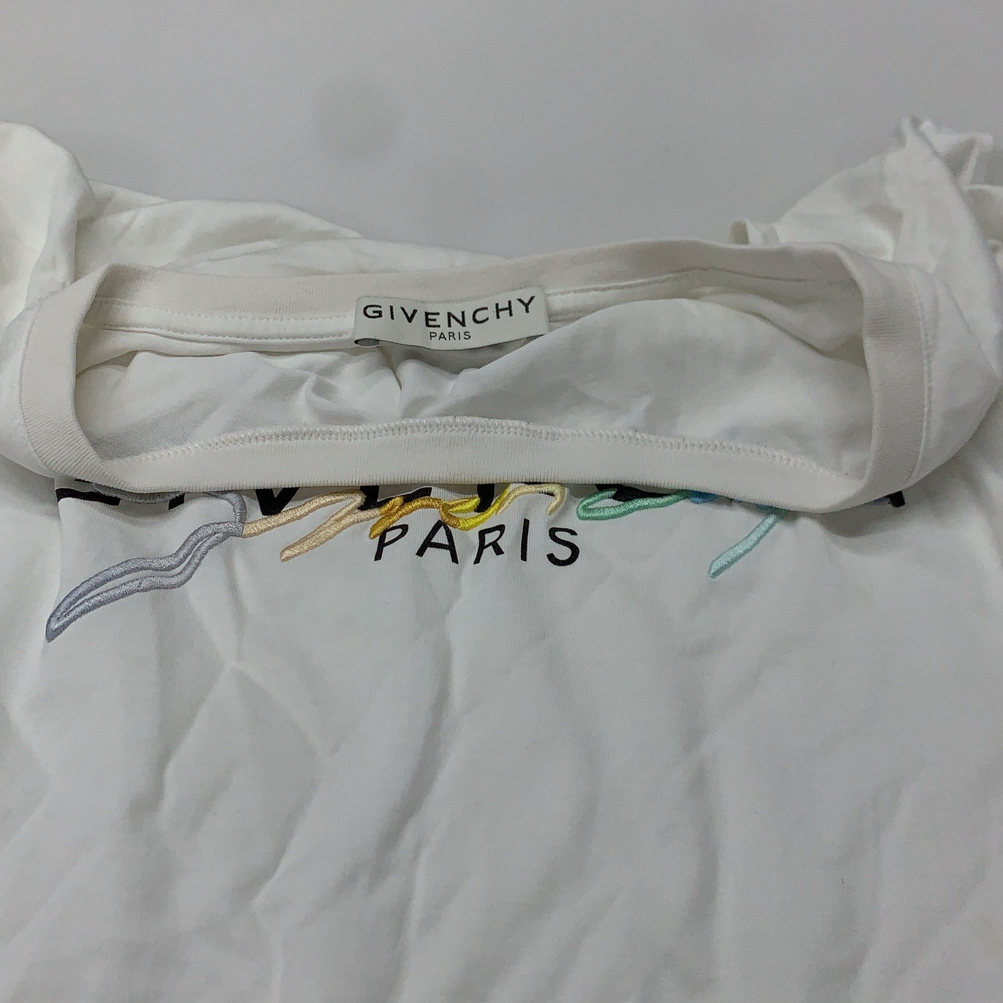 Givenchy Givenchy Embroidered Logo T-Shirt Size XXL Size US XXL / EU 58 / 5 - 6 Thumbnail