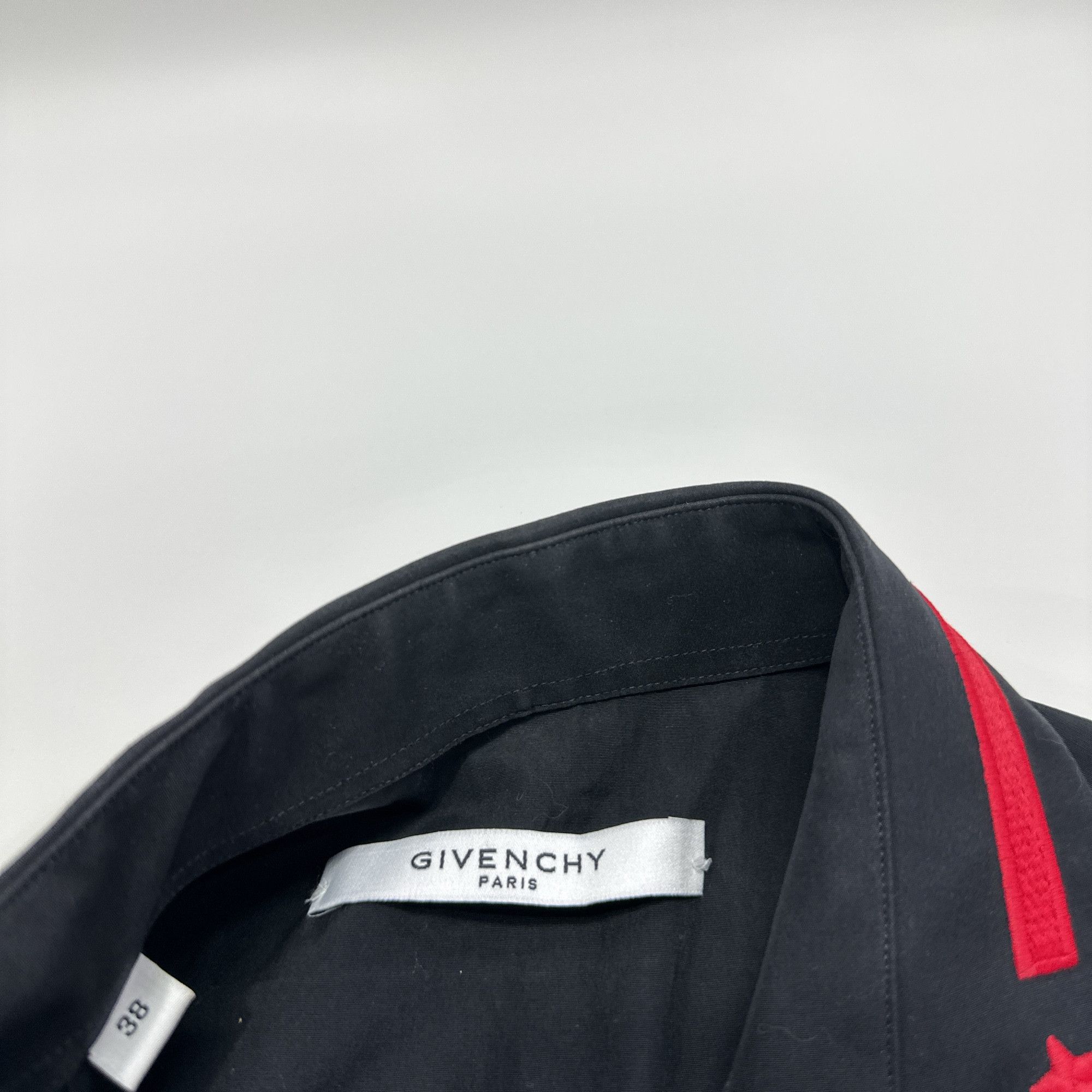 Givenchy Givenchy Red Star Stripe Button Up Shirt Size S Size US S / EU 44-46 / 1 - 3 Thumbnail