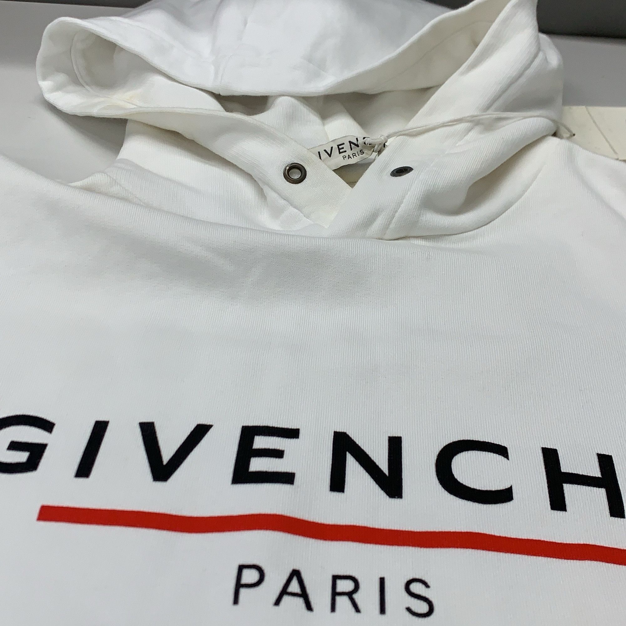 Givenchy Givenchy Logo Hoodie White Size L Size US L / EU 52-54 / 3 - 10 Thumbnail