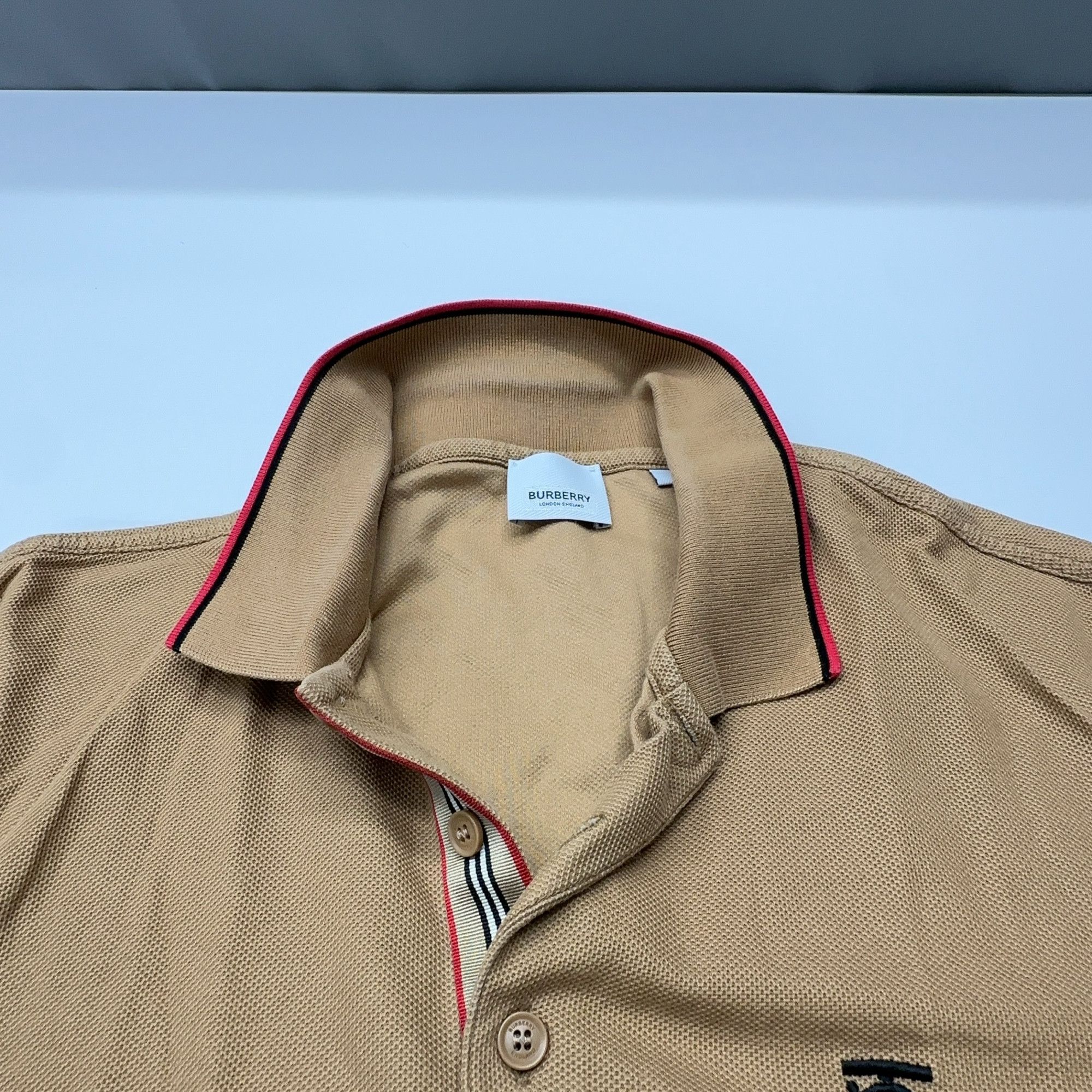 Burberry Burberry TB Monogram Polo Shirt Size M Size US M / EU 48-50 / 2 - 5 Thumbnail