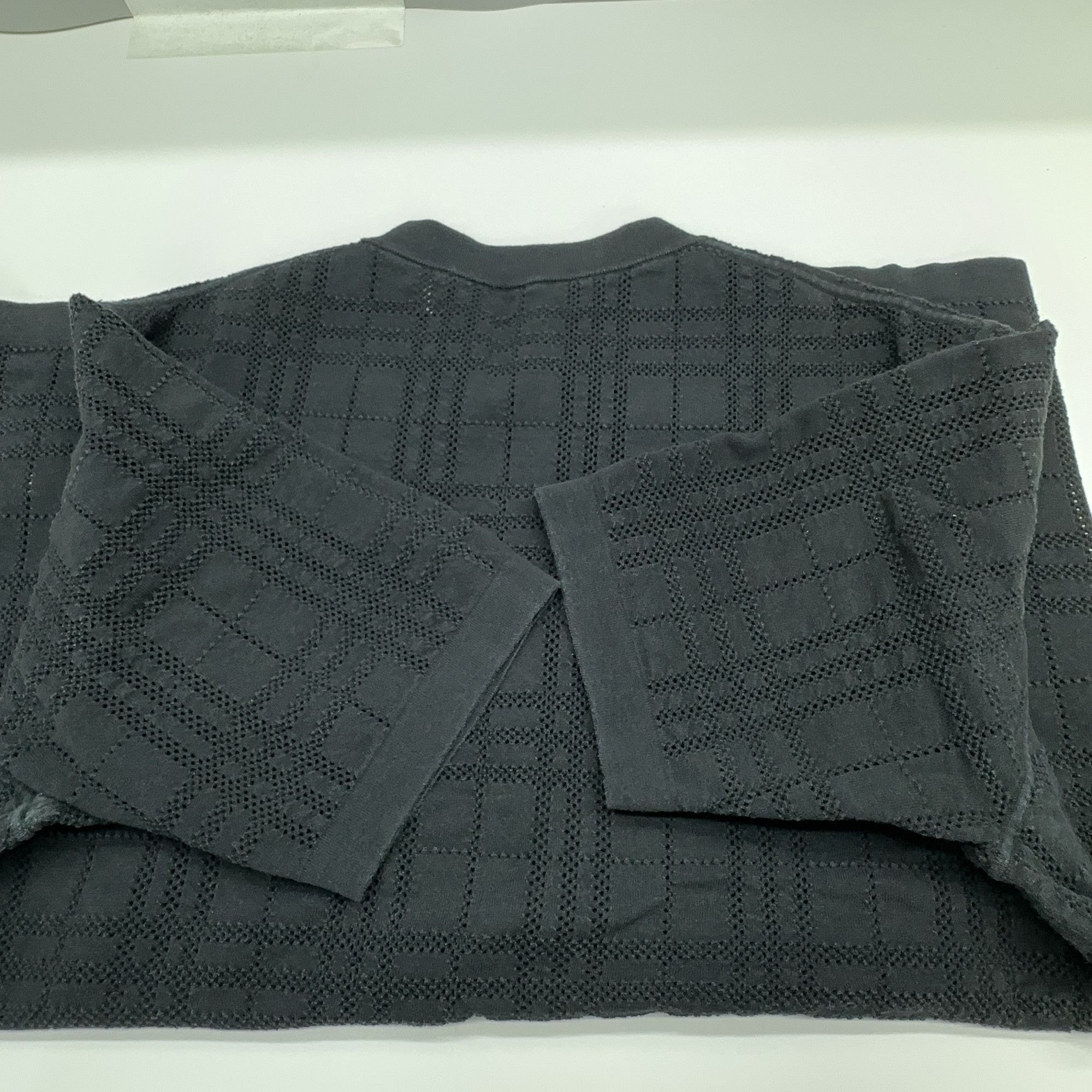 Burberry Burberry Textured Check Short Sleeve T-Shirt Size M Size US M / EU 48-50 / 2 - 10 Thumbnail