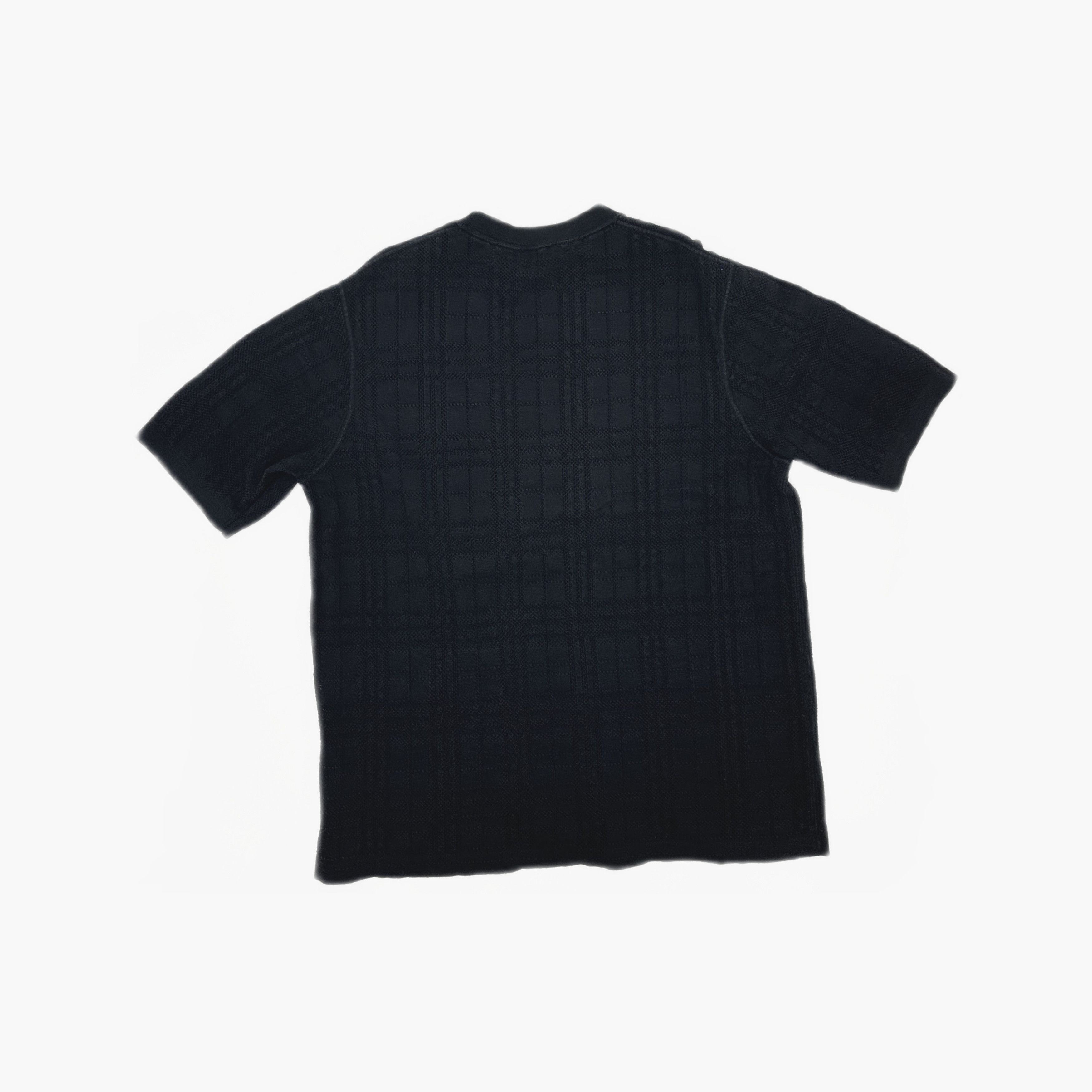 Burberry Burberry Textured Check Short Sleeve T-Shirt Size M Size US M / EU 48-50 / 2 - 2 Thumbnail