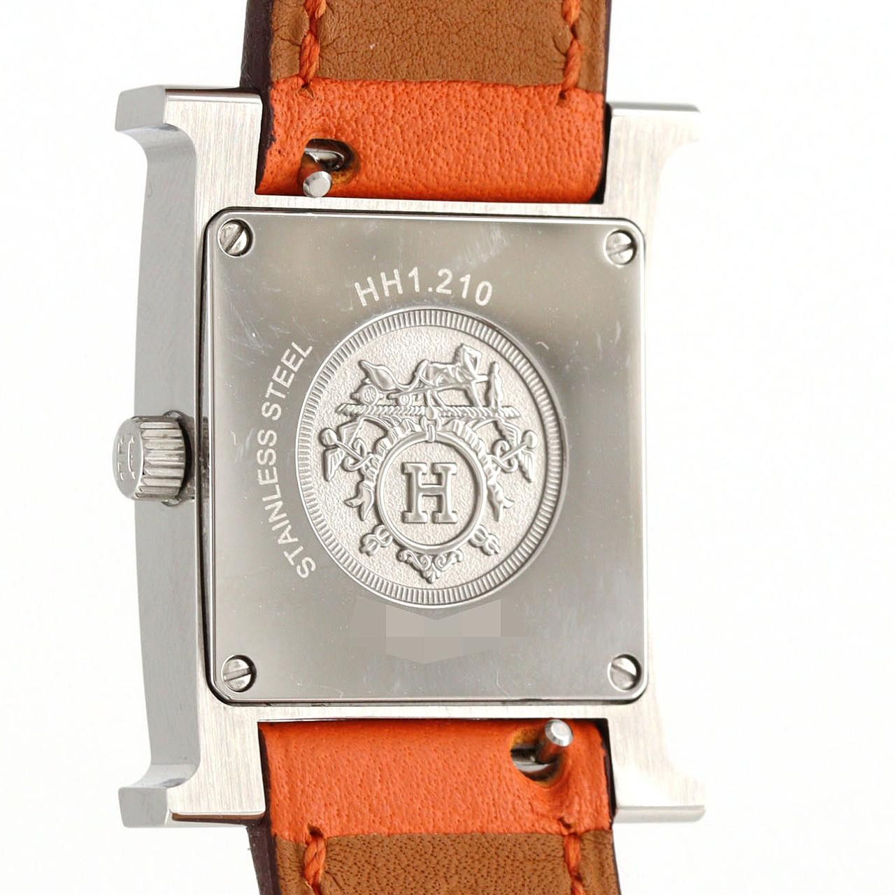 Hermes Hermes Hermes H Watch Stainless Steel Quartz Metal Quartz DUTY FREE for USA Size ONE SIZE - 4 Thumbnail