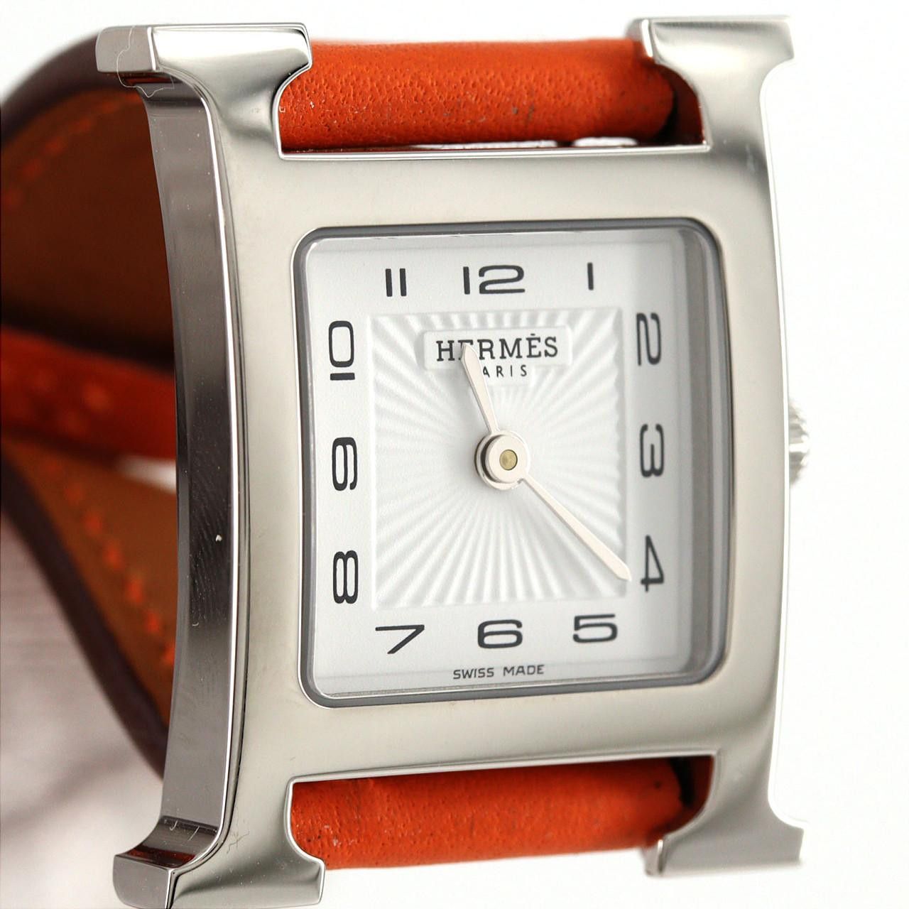 Hermes Hermes Hermes H Watch Stainless Steel Quartz Metal Quartz DUTY FREE for USA Size ONE SIZE - 3 Thumbnail