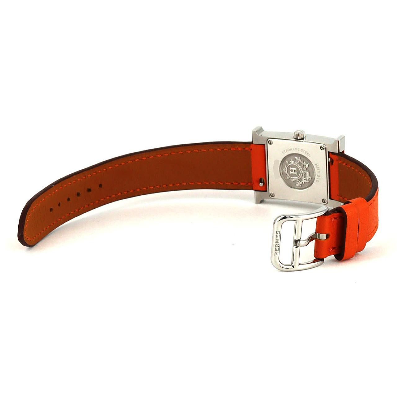 Hermes Hermes Hermes H Watch Stainless Steel Quartz Metal Quartz DUTY FREE for USA Size ONE SIZE - 6 Thumbnail