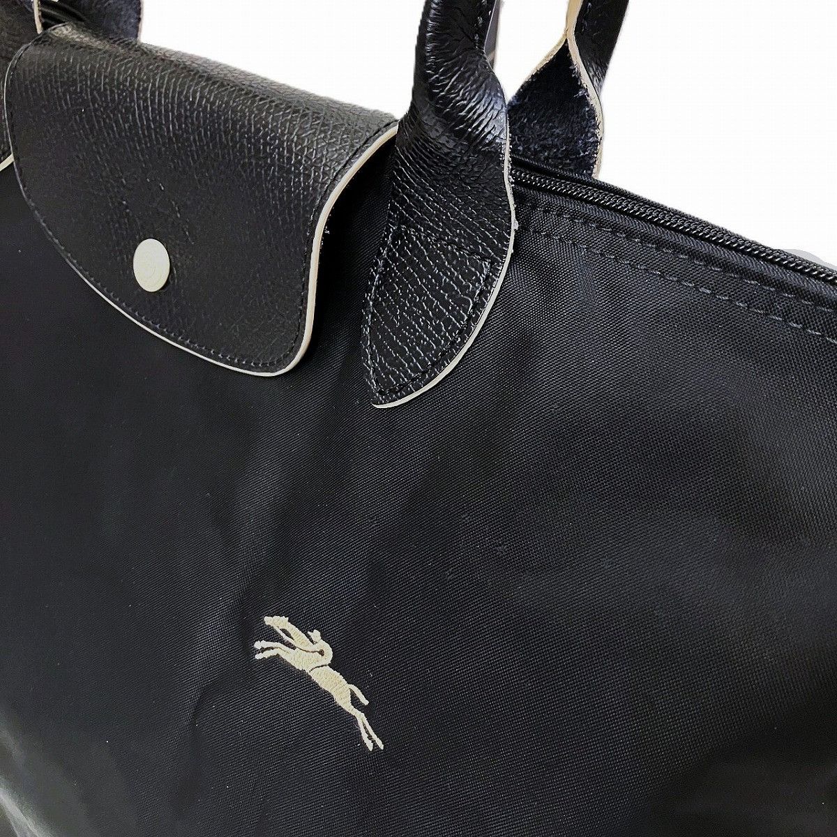 Longchamp Longchamp Longchamp Le Pliage Nylon Tote Bag Leather Tote Bag DUTY FREE for USA Size ONE SIZE - 8 Thumbnail