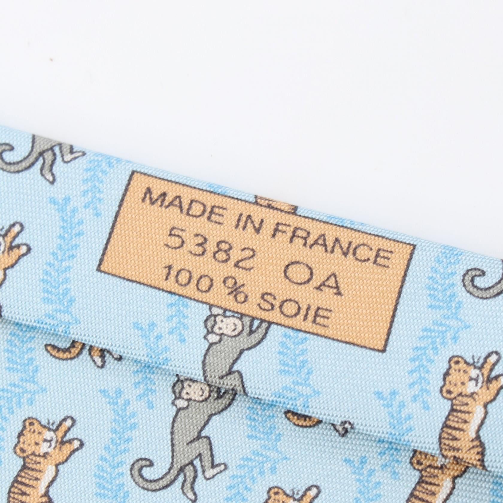 Hermes Hermes Hermes Silk Necktie Textile Necktie DUTY FREE for USA Size ONE SIZE - 5 Thumbnail