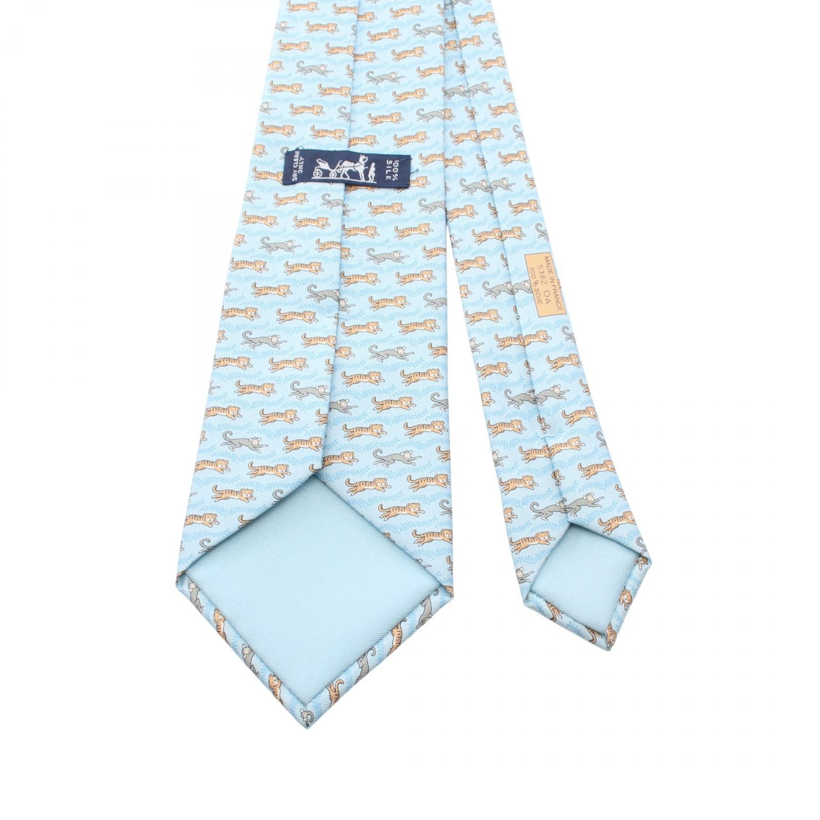 Hermes Hermes Hermes Silk Necktie Textile Necktie DUTY FREE for USA Size ONE SIZE - 3 Thumbnail