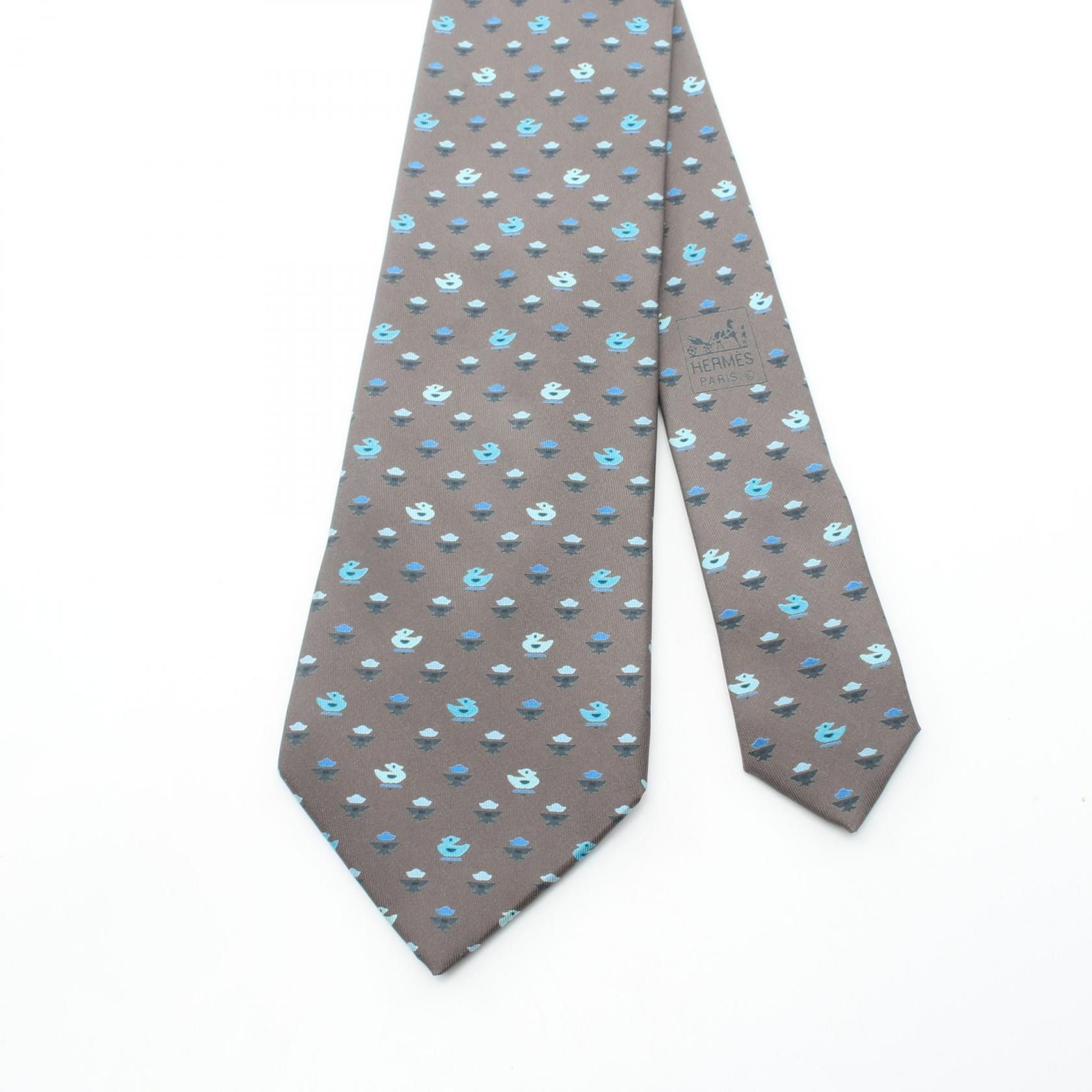 Hermes Hermes Hermes Silk Tie Textile Necktie DUTY FREE for USA Size ONE SIZE - 2 Thumbnail
