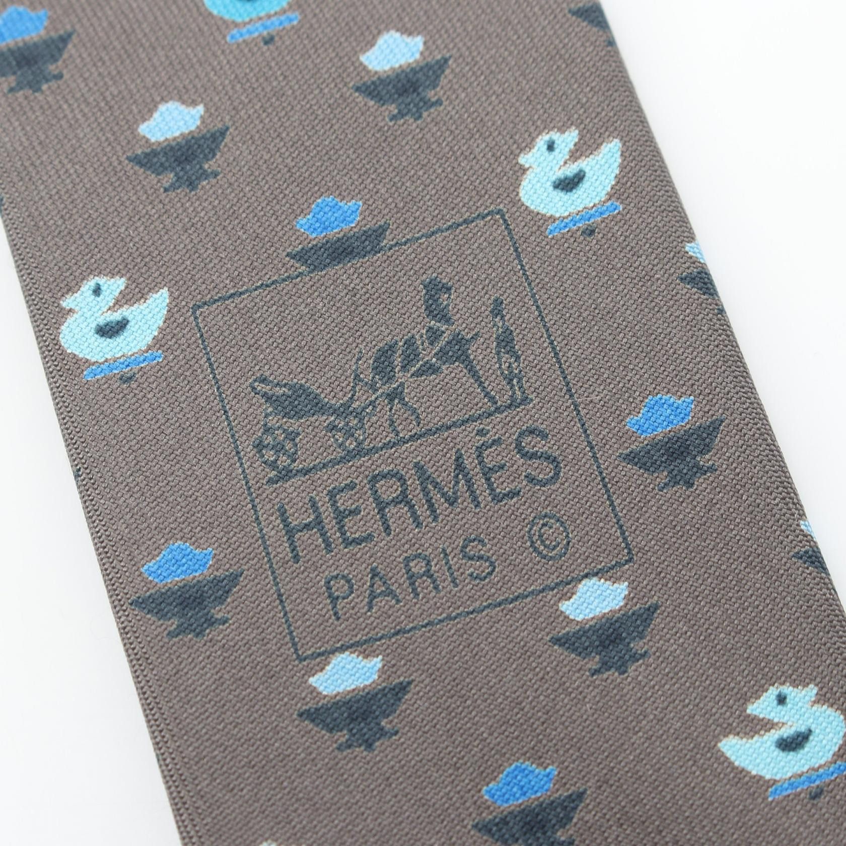 Hermes Hermes Hermes Silk Tie Textile Necktie DUTY FREE for USA Size ONE SIZE - 4 Thumbnail