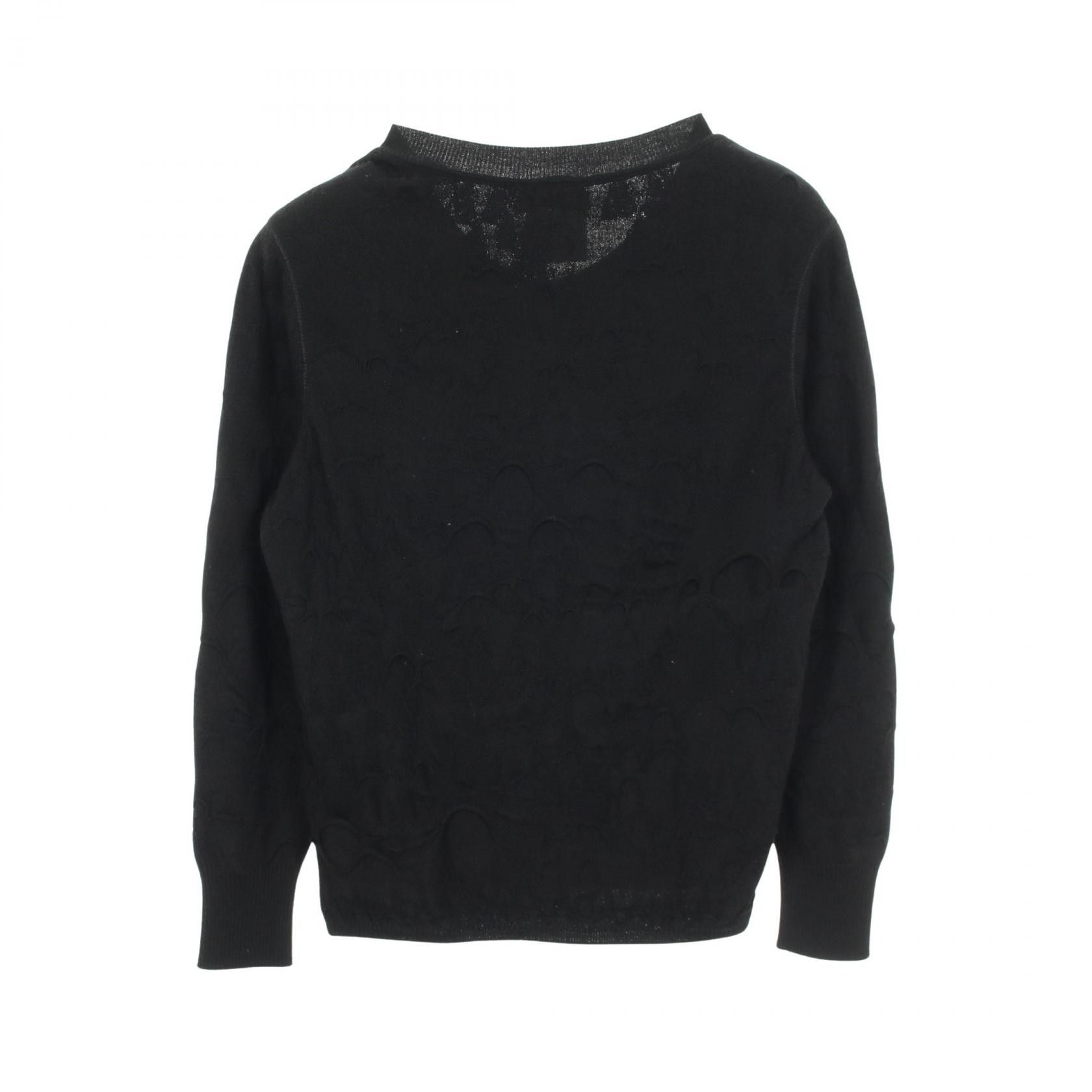 Chanel Chanel Chanel Frill Wool Cardigan Textile Tops P41774K03153 DUTY FREE for USA Size ONE SIZE - 2 Thumbnail