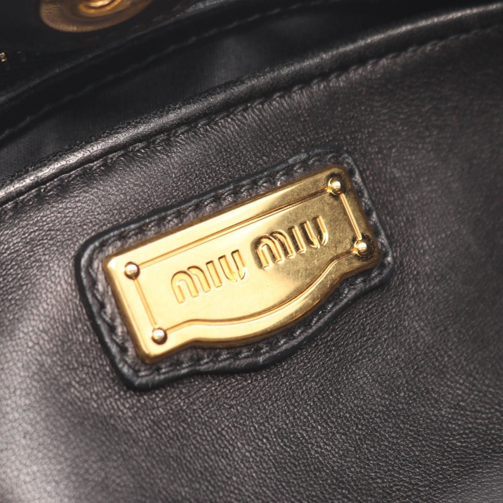 Miu Miu Miu Miu Miu Miu Matelassé Leather 2way Handbag Leather Handbag DUTY FREE for USA Size ONE SIZE - 4 Thumbnail