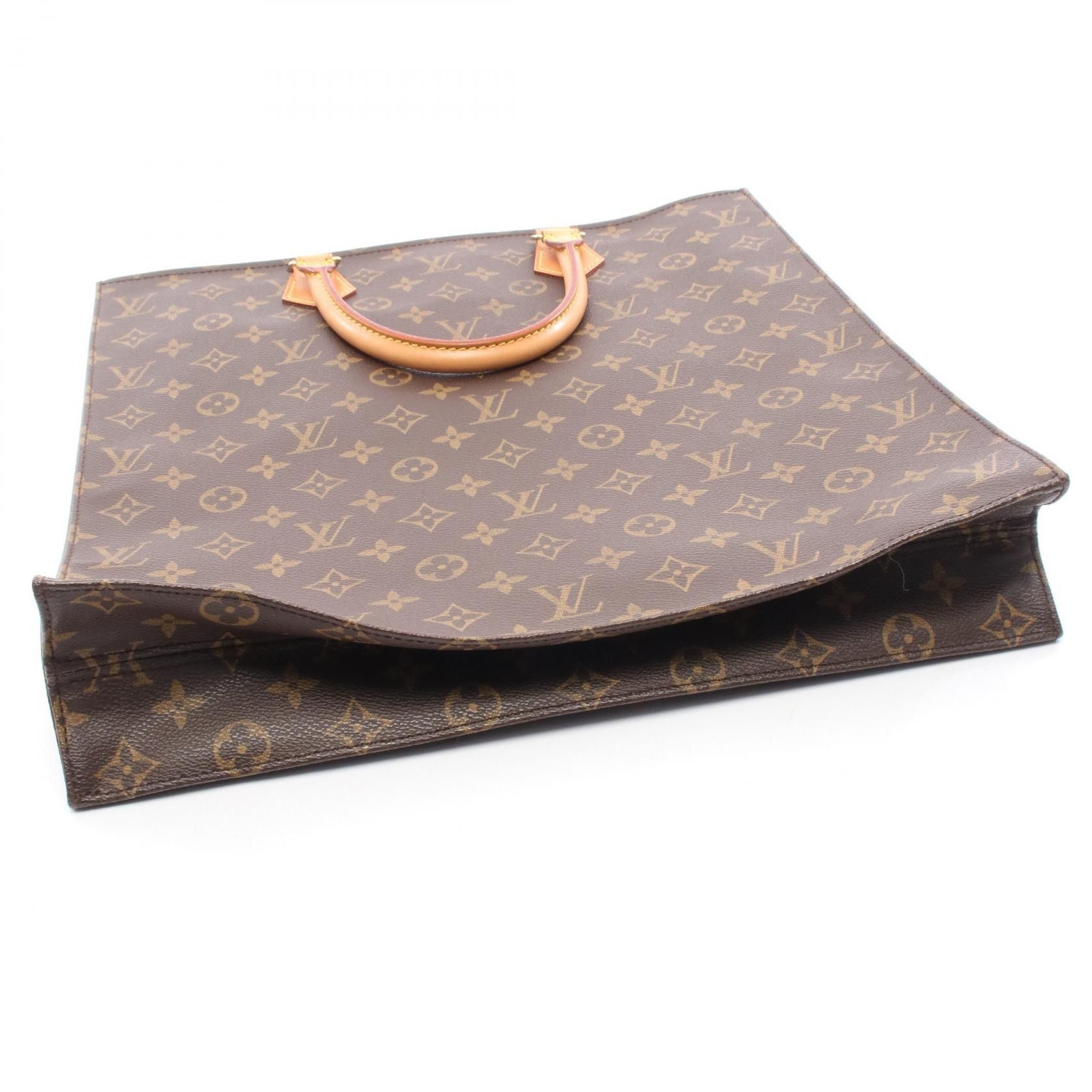 Louis Vuitton Louis Vuitton Louis Vuitton Sac Plat Monogram Tote Bag Textile Tote Bag M51140 DUTY FREE for USA Size ONE SIZE - 6 Thumbnail