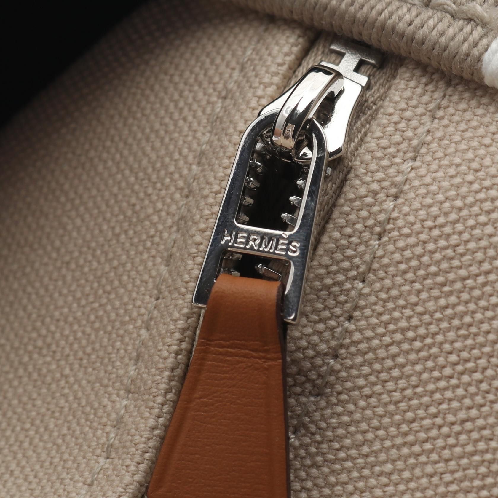 Hermes Hermes Hermes Bride a Brac PM Canvas Handbag Textile Handbag DUTY FREE for USA Size ONE SIZE - 7 Thumbnail