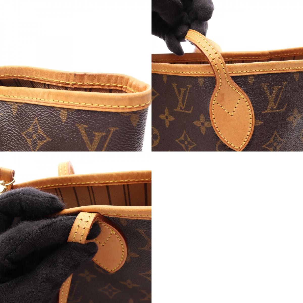 Louis Vuitton Louis Vuitton Louis Vuitton Neverfull Monogram Tote Bag Textile Tote Bag M40156 DUTY FREE for USA Size ONE SIZE - 10 Thumbnail
