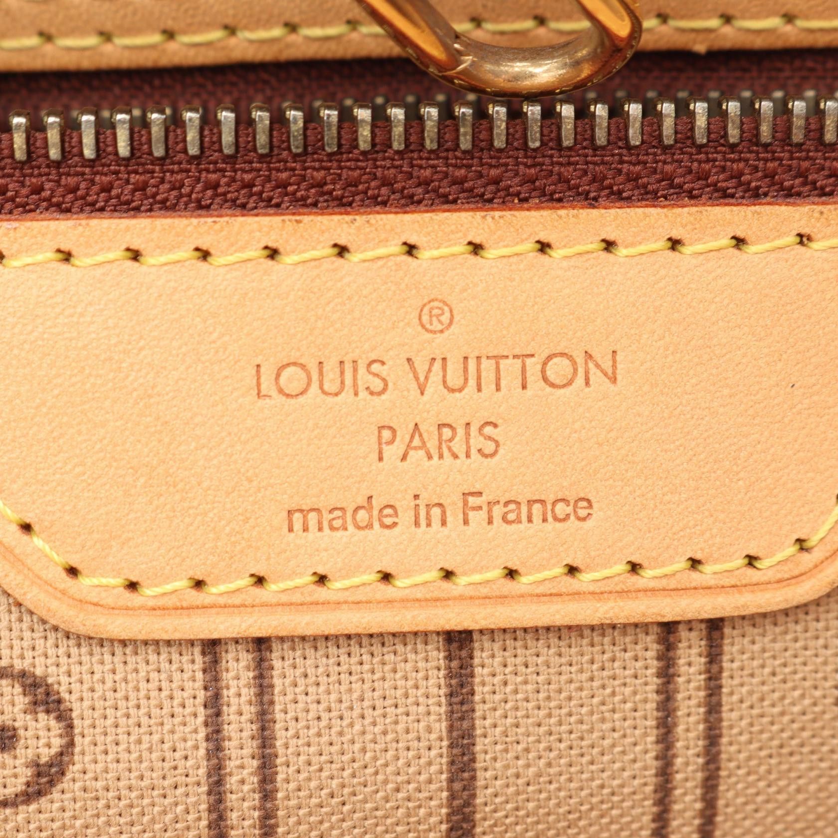 Louis Vuitton Louis Vuitton Louis Vuitton Neverfull Monogram Tote Bag Textile Tote Bag M40156 DUTY FREE for USA Size ONE SIZE - 4 Thumbnail