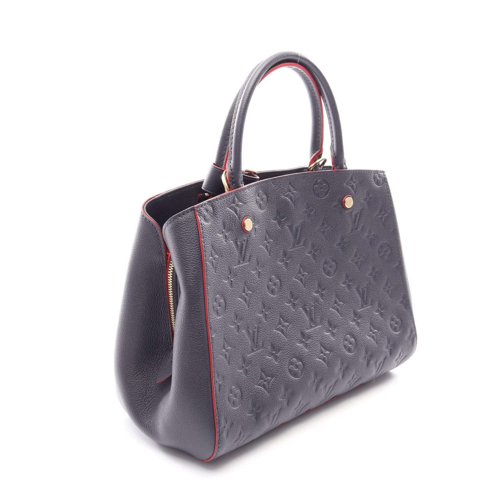 Louis Vuitton Louis Vuitton Louis Vuitton Montaigne MM Monogram Empreinte Handbag Leather Handbag M42746 DUTY FREE for USA Size ONE SIZE - 2 Thumbnail
