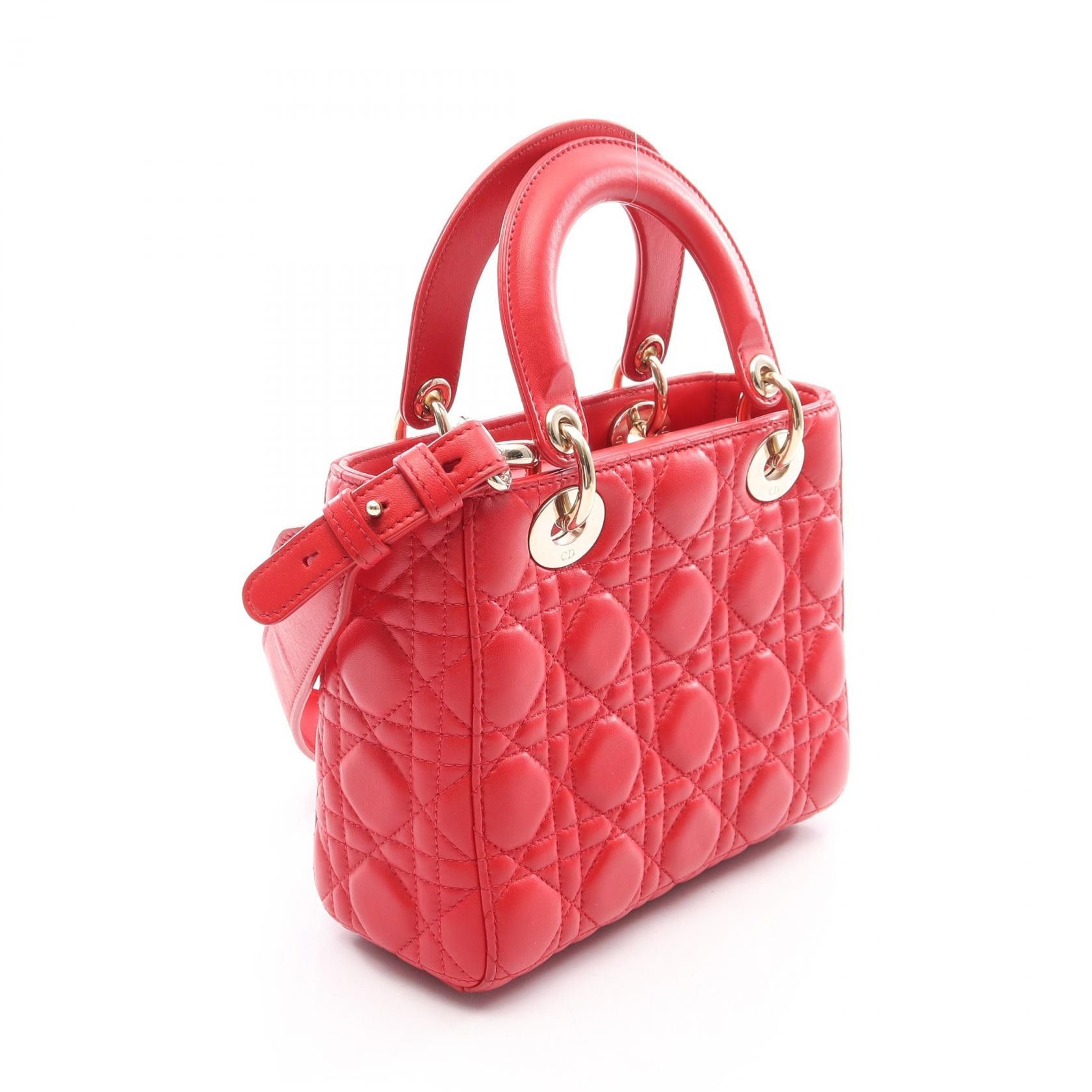 Dior Dior Dior LADY DIOR MY ABCDIOR Leather Handbag Leather Handbag DUTY FREE for USA Size ONE SIZE - 2 Thumbnail