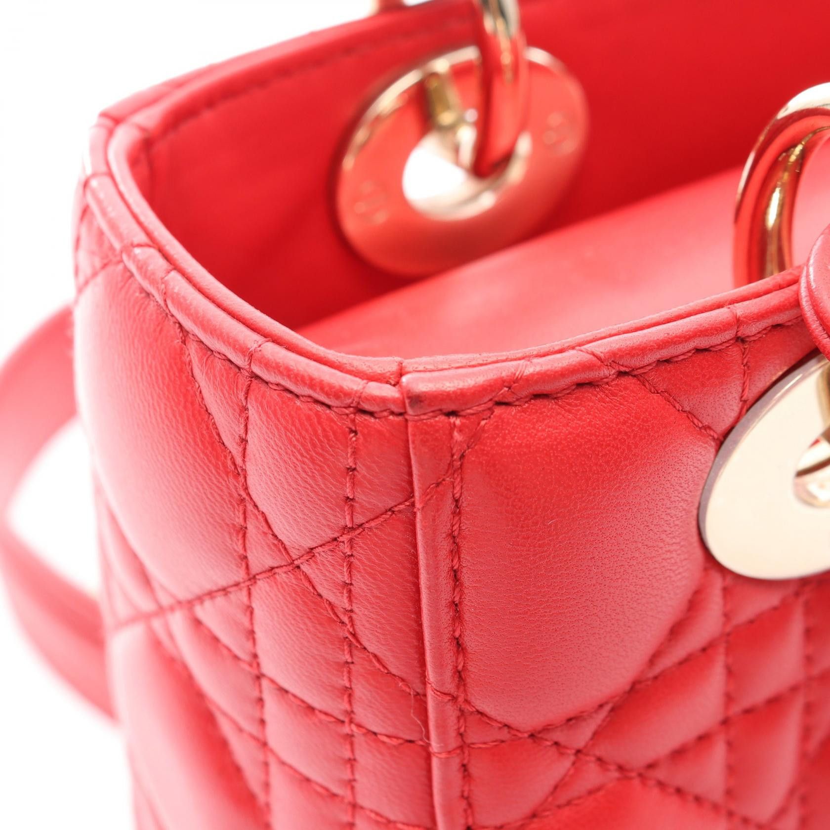 Dior Dior Dior LADY DIOR MY ABCDIOR Leather Handbag Leather Handbag DUTY FREE for USA Size ONE SIZE - 5 Thumbnail